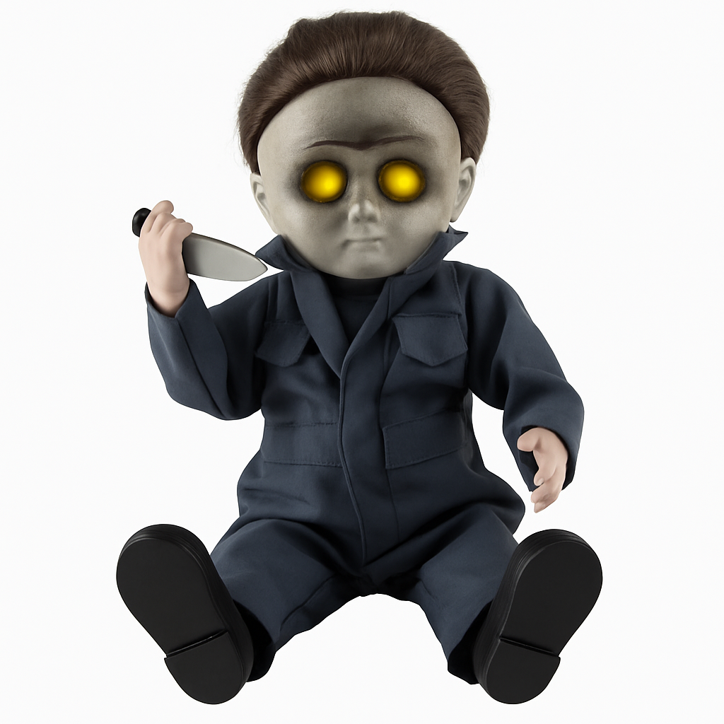Michael Myers Animated Horror Doll with Light-Up Eyes
