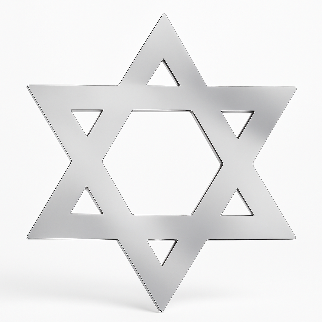 Elegant Star of David Hanging Decoration for Hanukkah