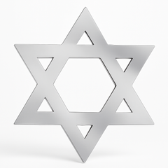 Elegant Star of David Hanging Decoration for Hanukkah