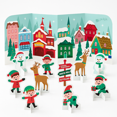 North Pole Accordion Centerpiece - Christmas Indoor Decoration
