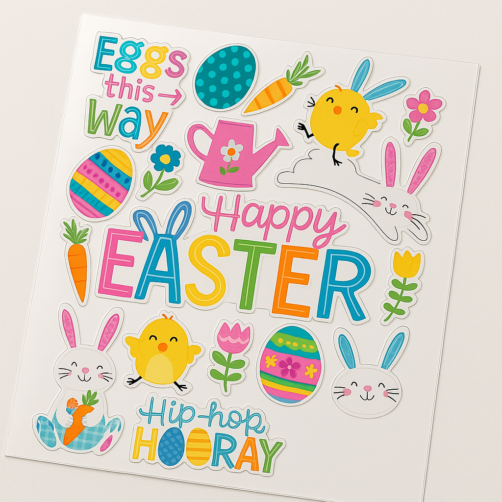 Easter Vinyl Window Decoration