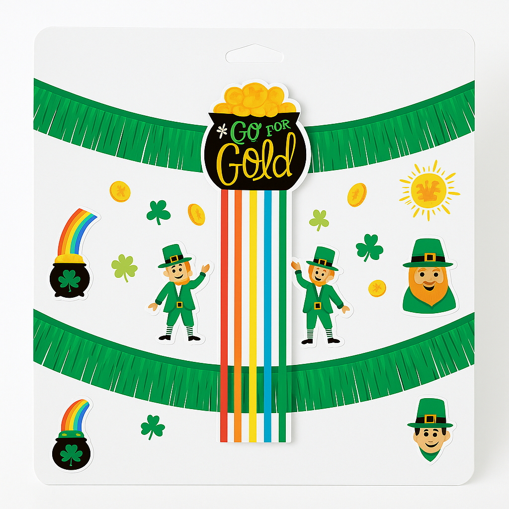 St. Patrick's Day Leprechaun Room Decorating Kit