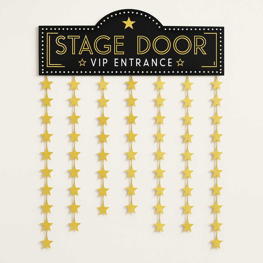 Hollywood Awards Night Stage Door VIP Entrance Curtain Decoration