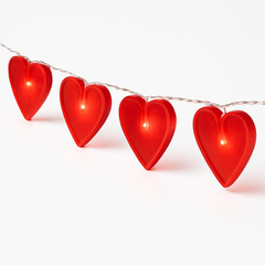 Valentine's Day Heart-Shaped LED String Lights