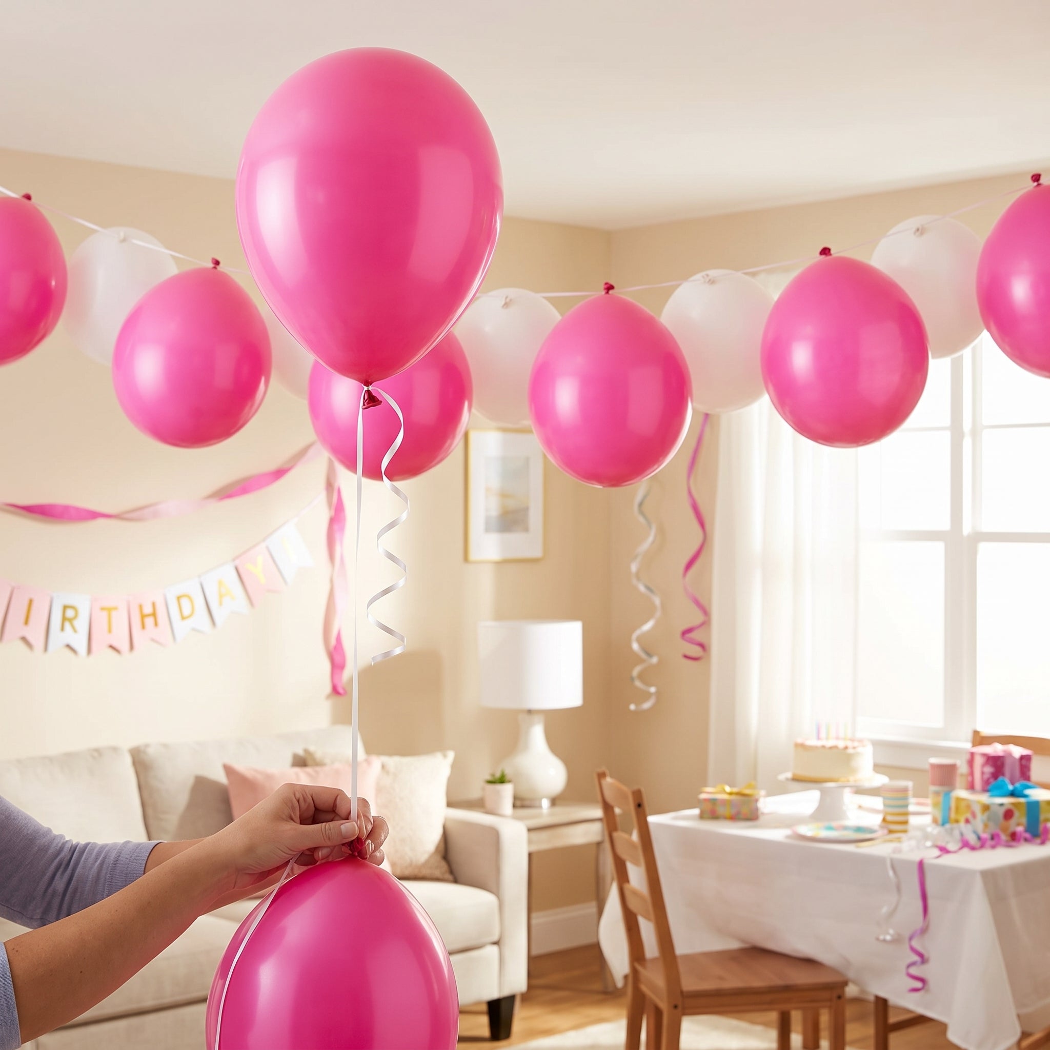 Bright Pink 12" Latex Balloons - 15 Pack