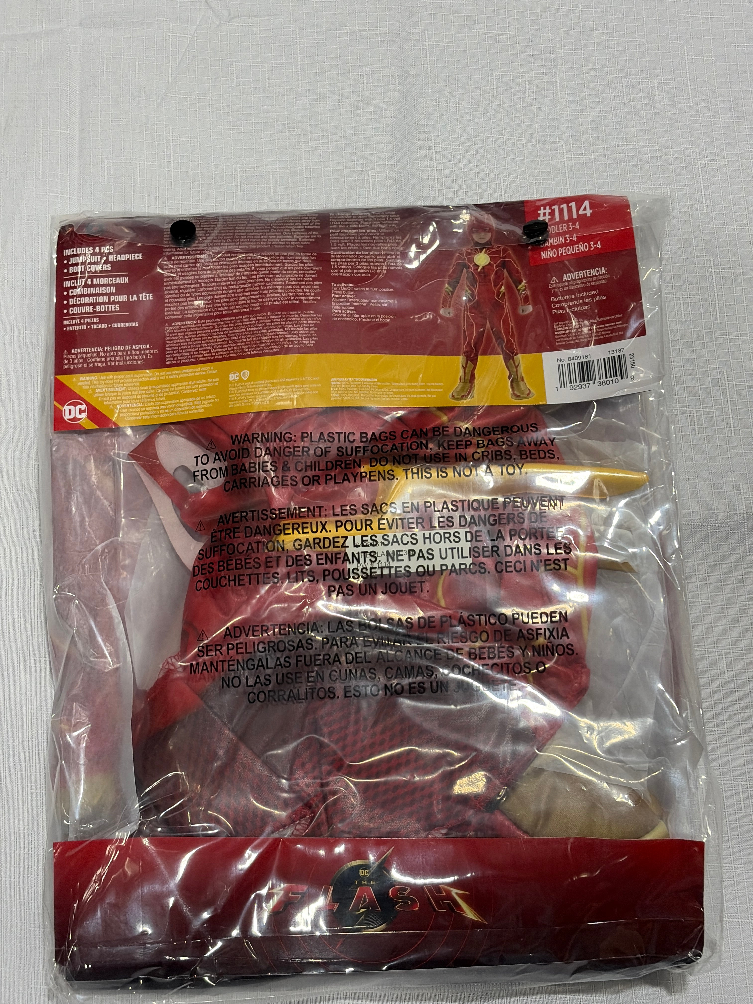 The Flash Movie Boys' Halloween Costume - Toddler (3-4)