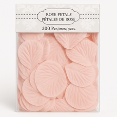 Blush Pink Rose Petal Decorations - 300 Pcs for Wedding Events
