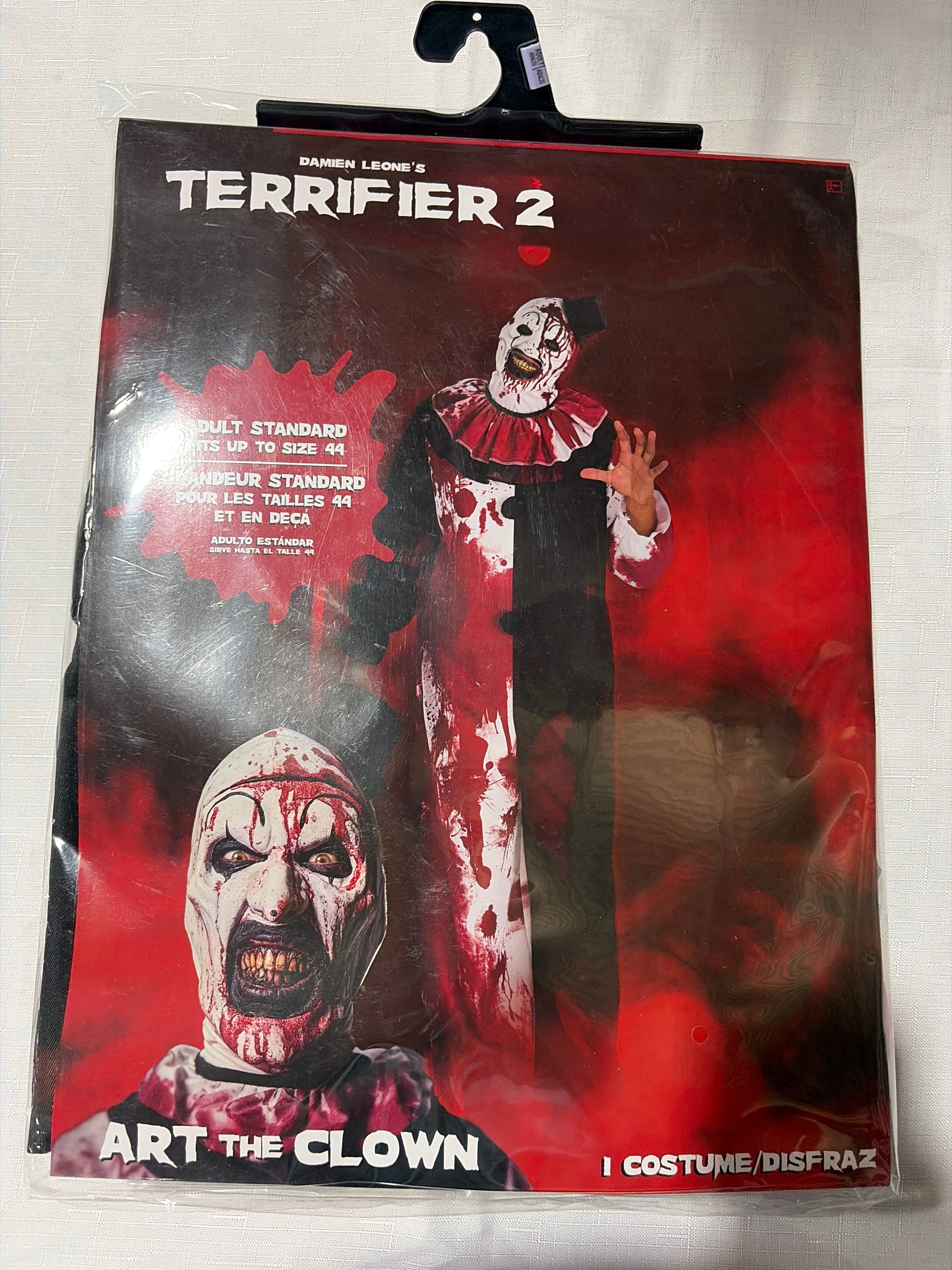 Men's Art the Clown Terrifier Halloween Costume - Adult One Size