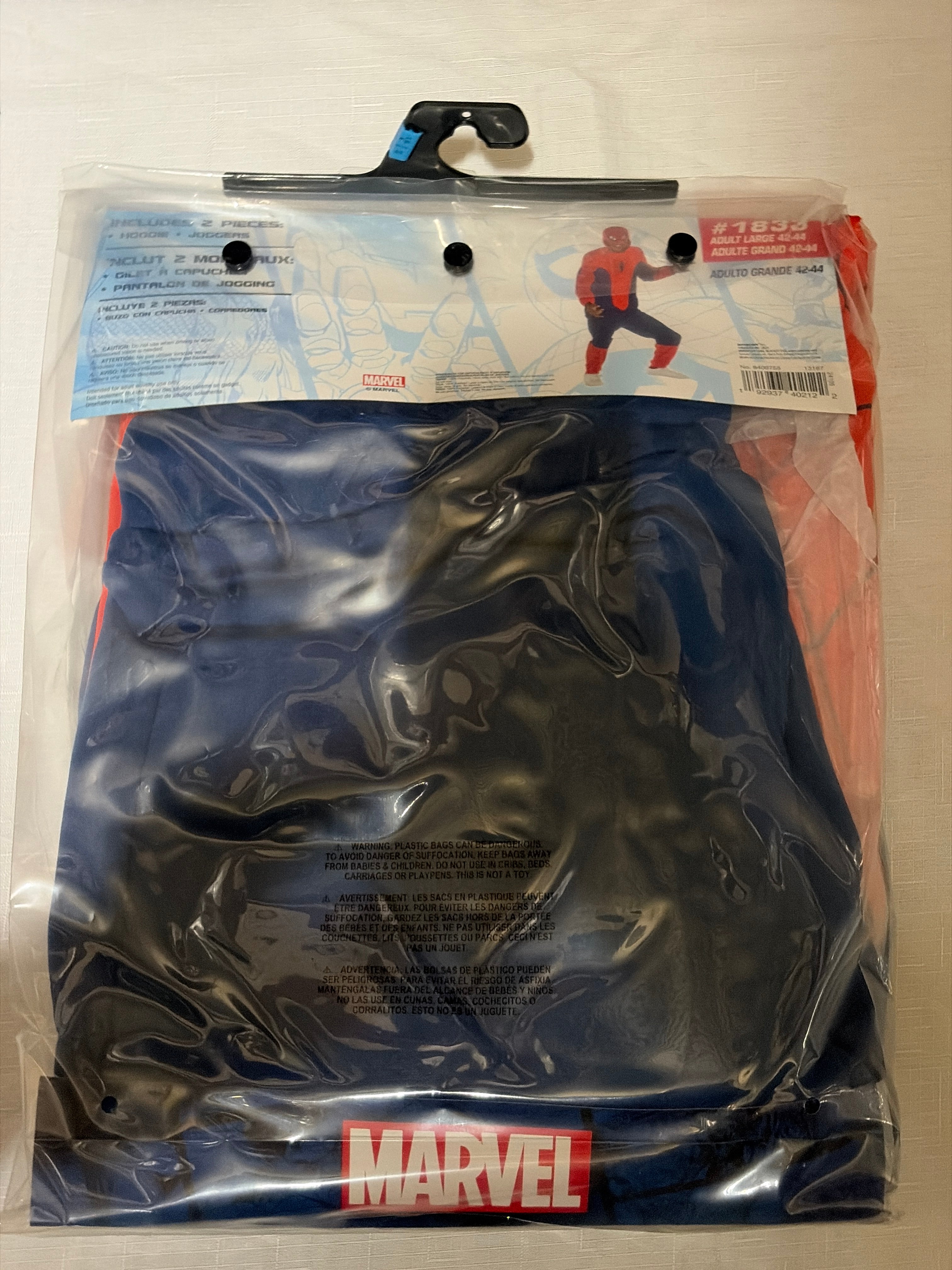 Marvel Spider-Man Classic Adult Halloween Costume - Adult L (42-44)