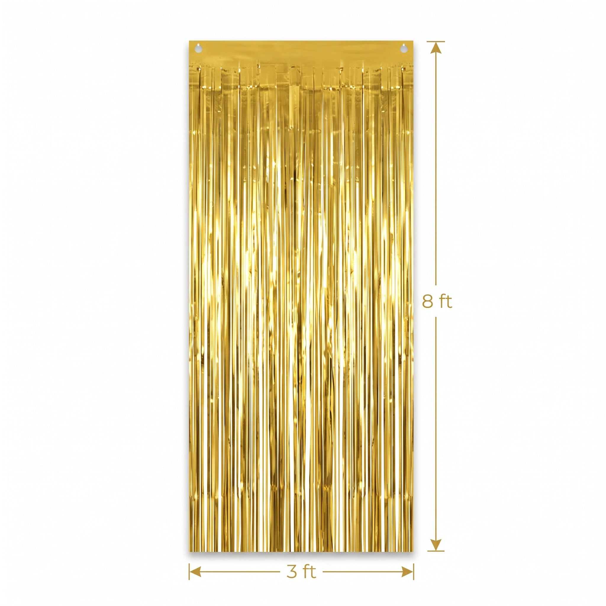 Gold Metallic Door Curtain - 3' x 8'