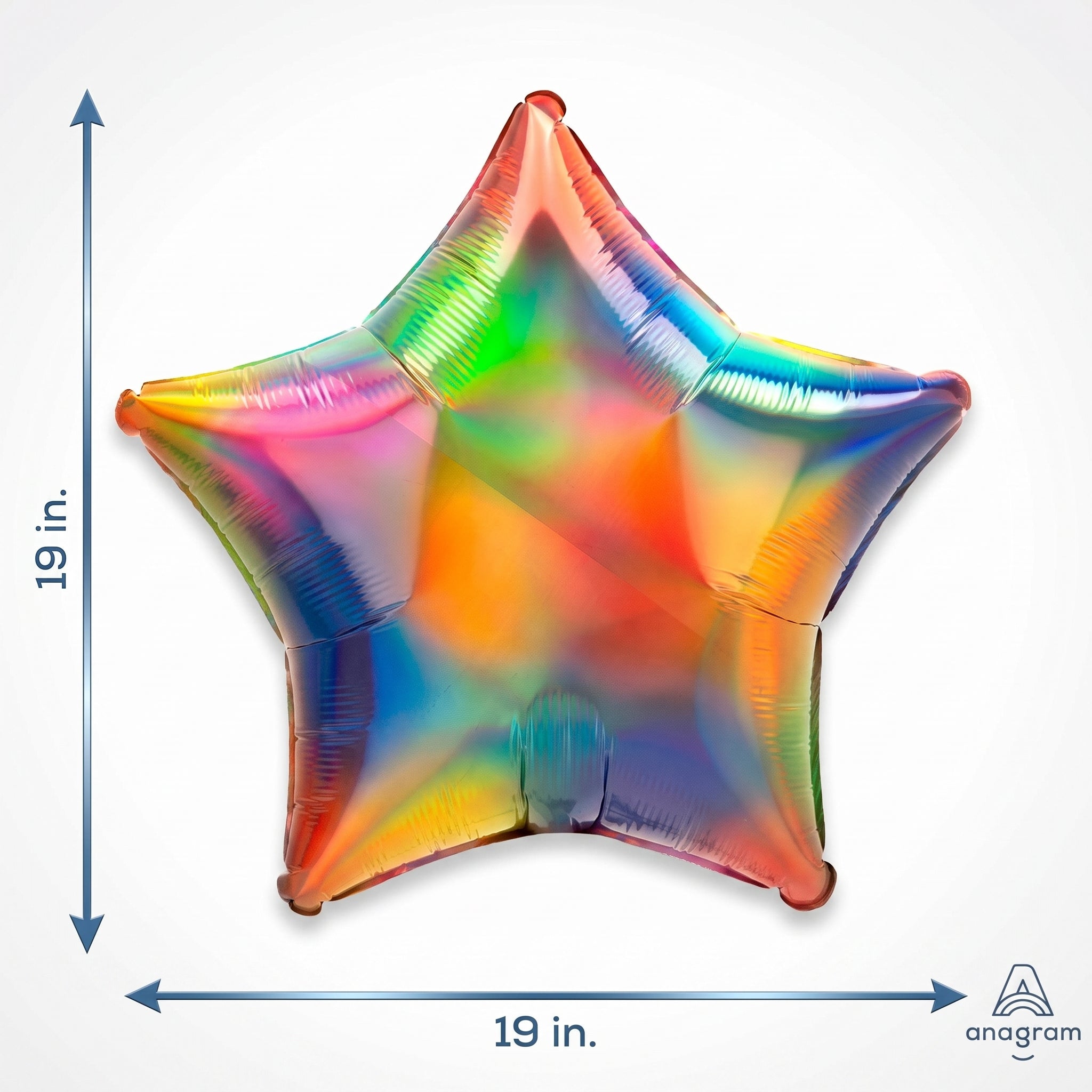 Iridescent Rainbow Star Foil Balloon