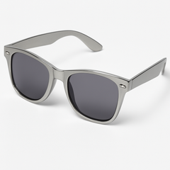 Silver Classic Frame Sunglasses with UV400 Protection