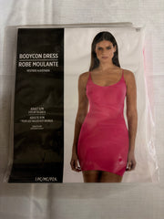 Women's Bright Pink Bodycon Dress - Halloween Costume Accessory