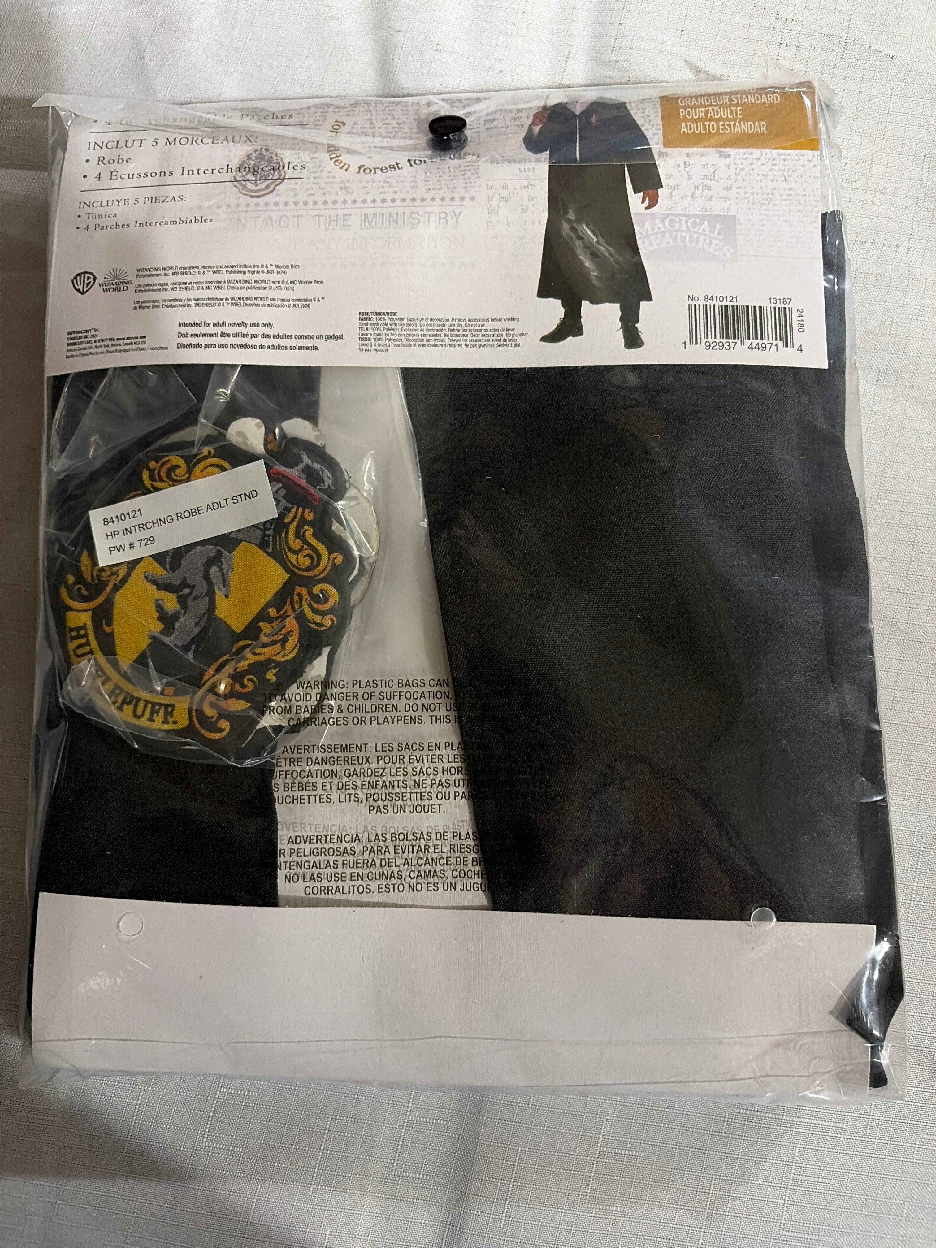 Adult Harry Potter Interchangeable Hogwarts Robe Costume