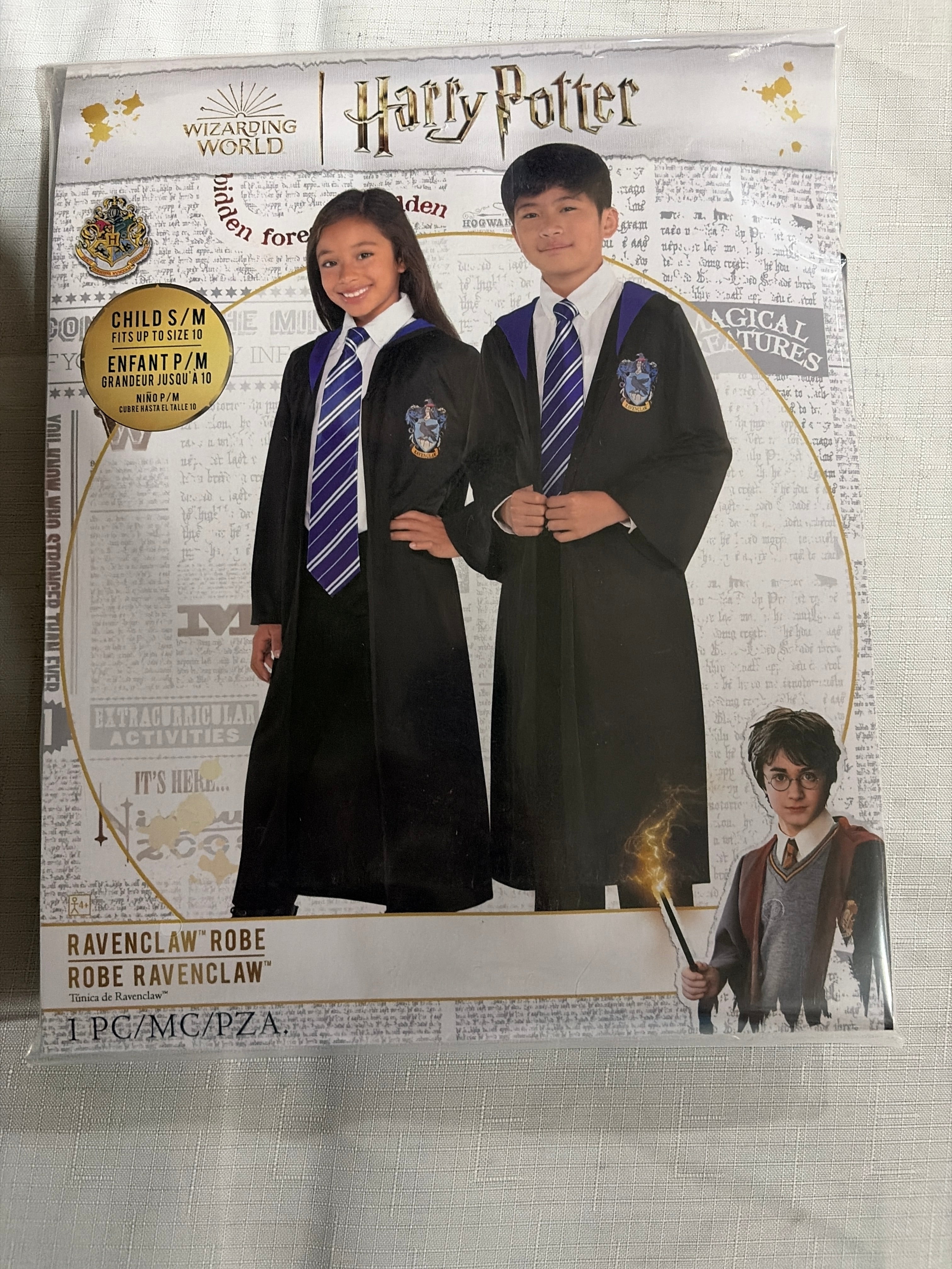 Kids' Harry Potter Ravenclaw Robe Costume Accessory for Halloween - Child S/M