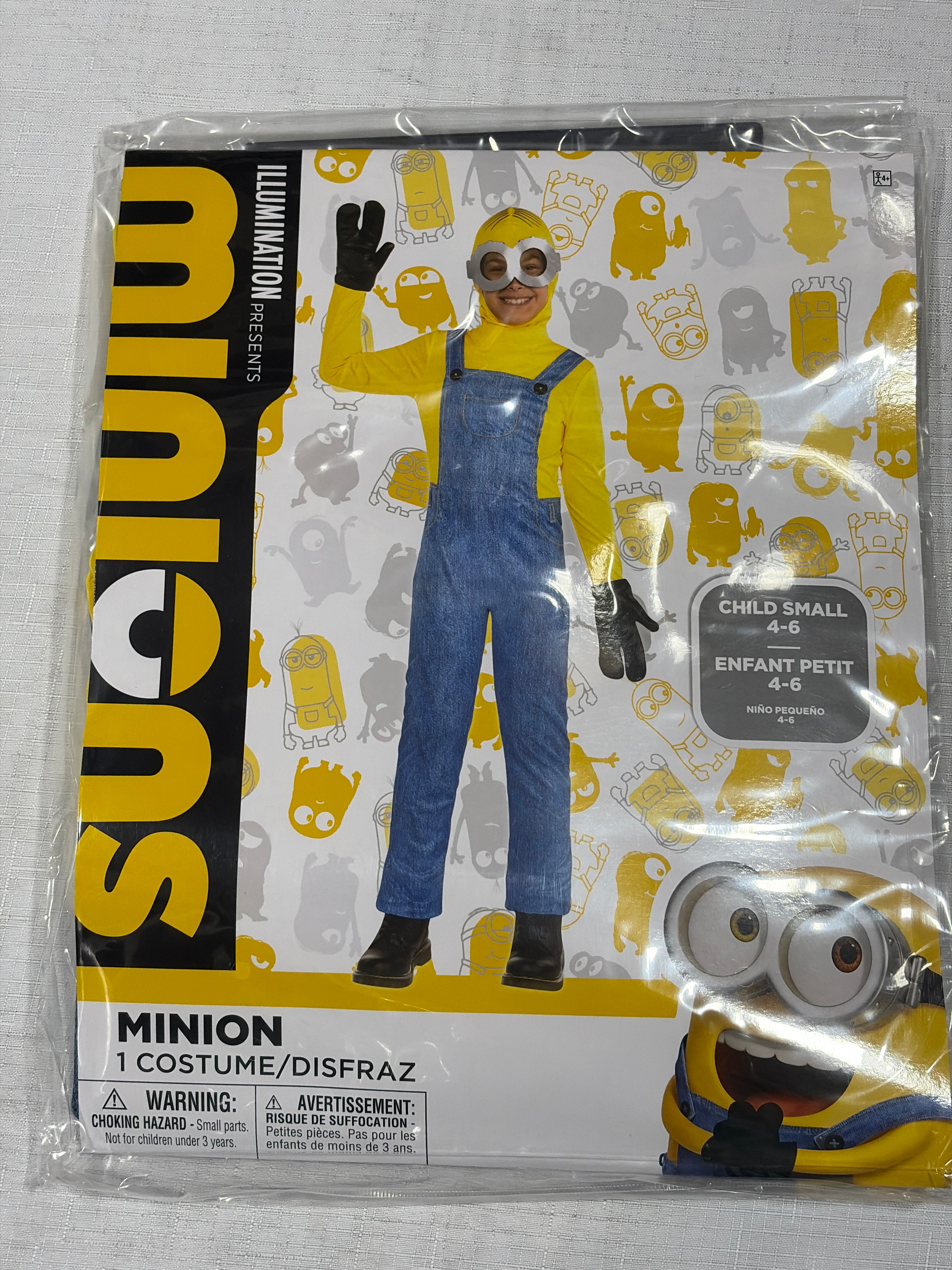 Kids' Minions 2 Halloween Costume with Goggles & Gloves - Child S (4-6)