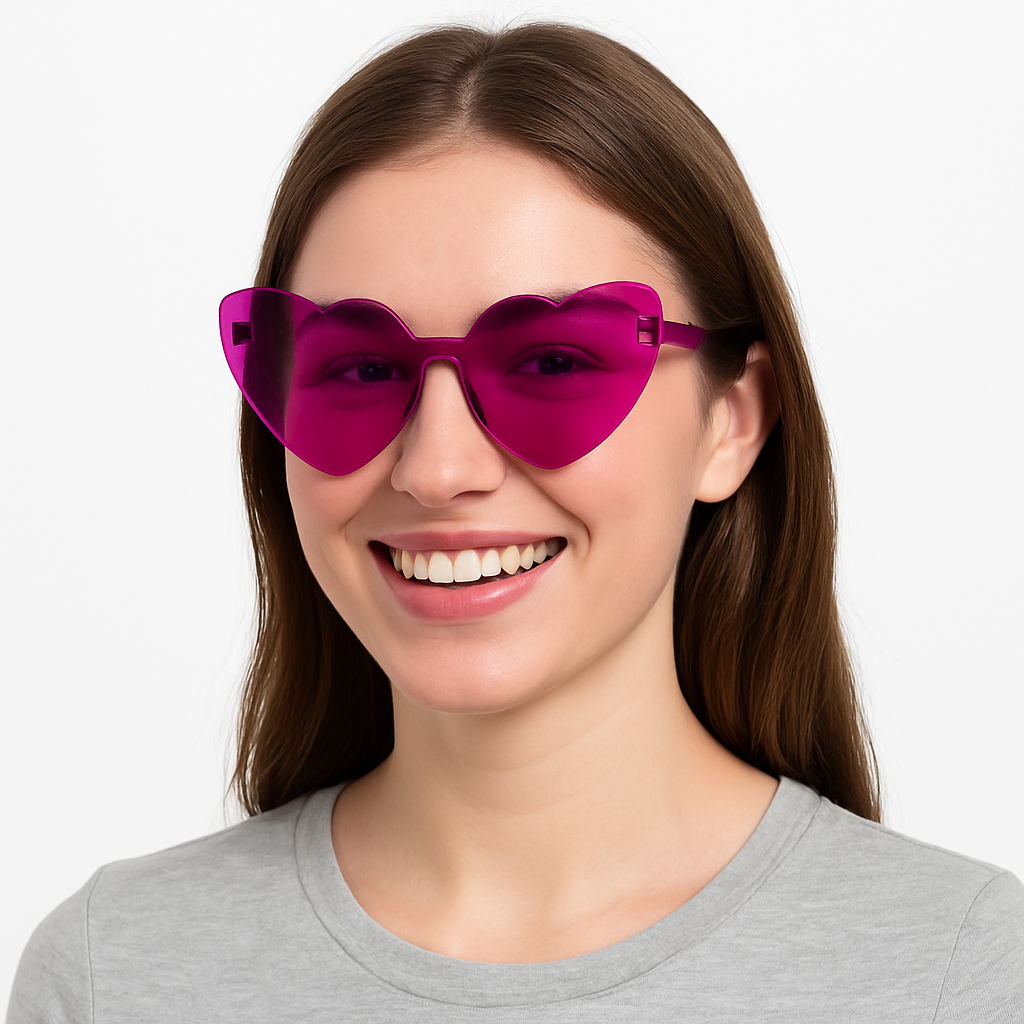 Valentine's Day Heart-Shaped Glasses Multipack - 10 Count