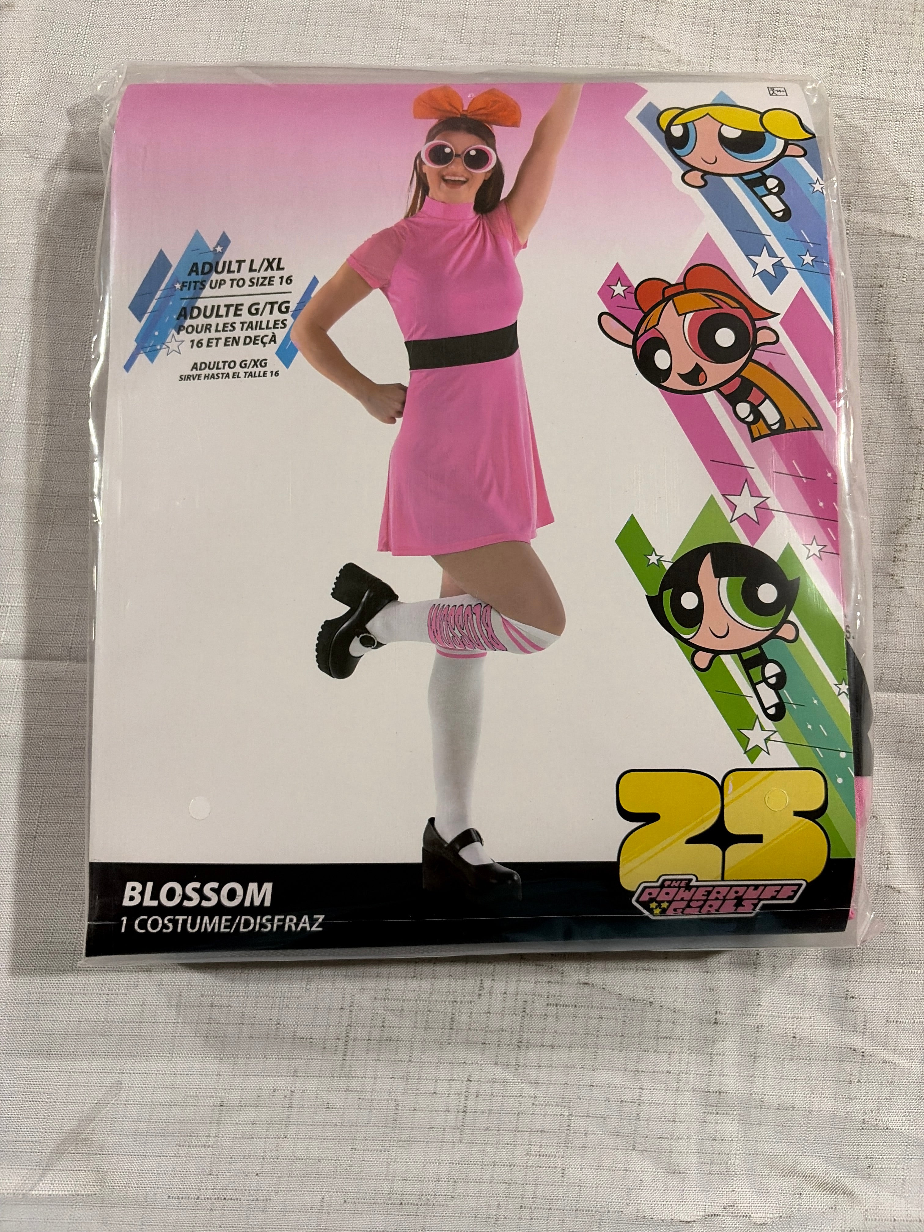 Blossom Powerpuff Girls Women's Costume - L/XL