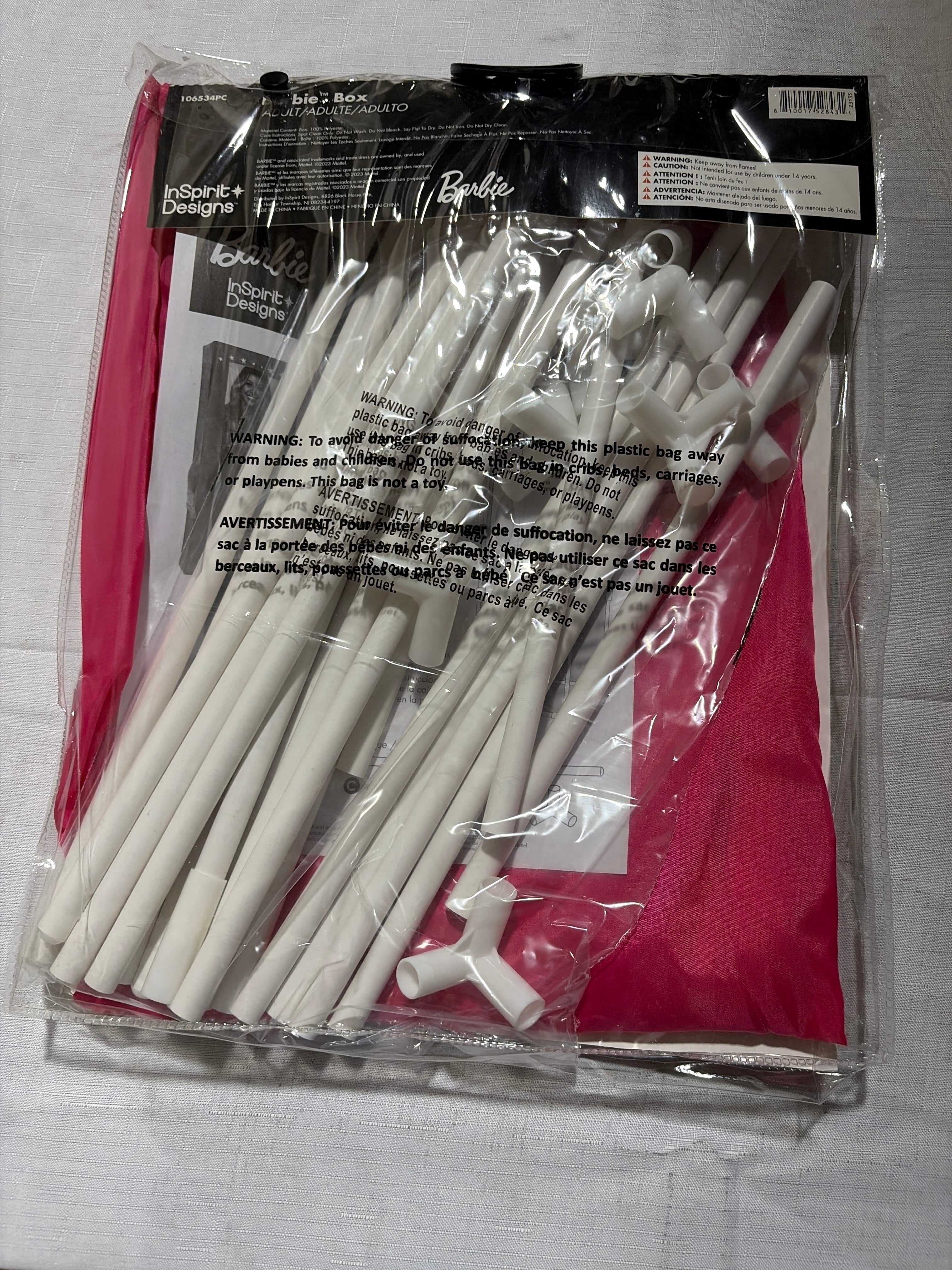 Barbie Box Costume Accessory for Adults - Halloween Special