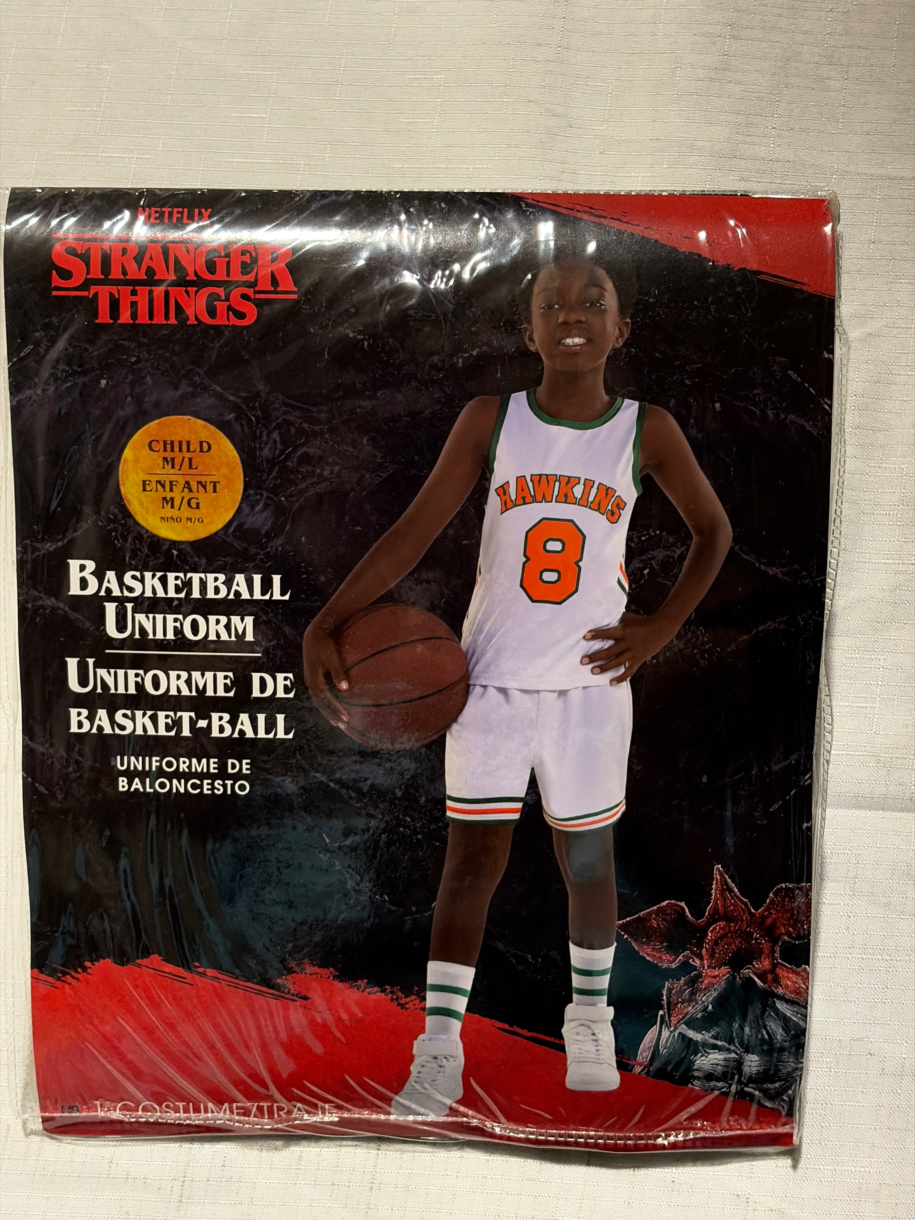 Child Stranger Things 4 Lucas Basketball Costume - Child M/L