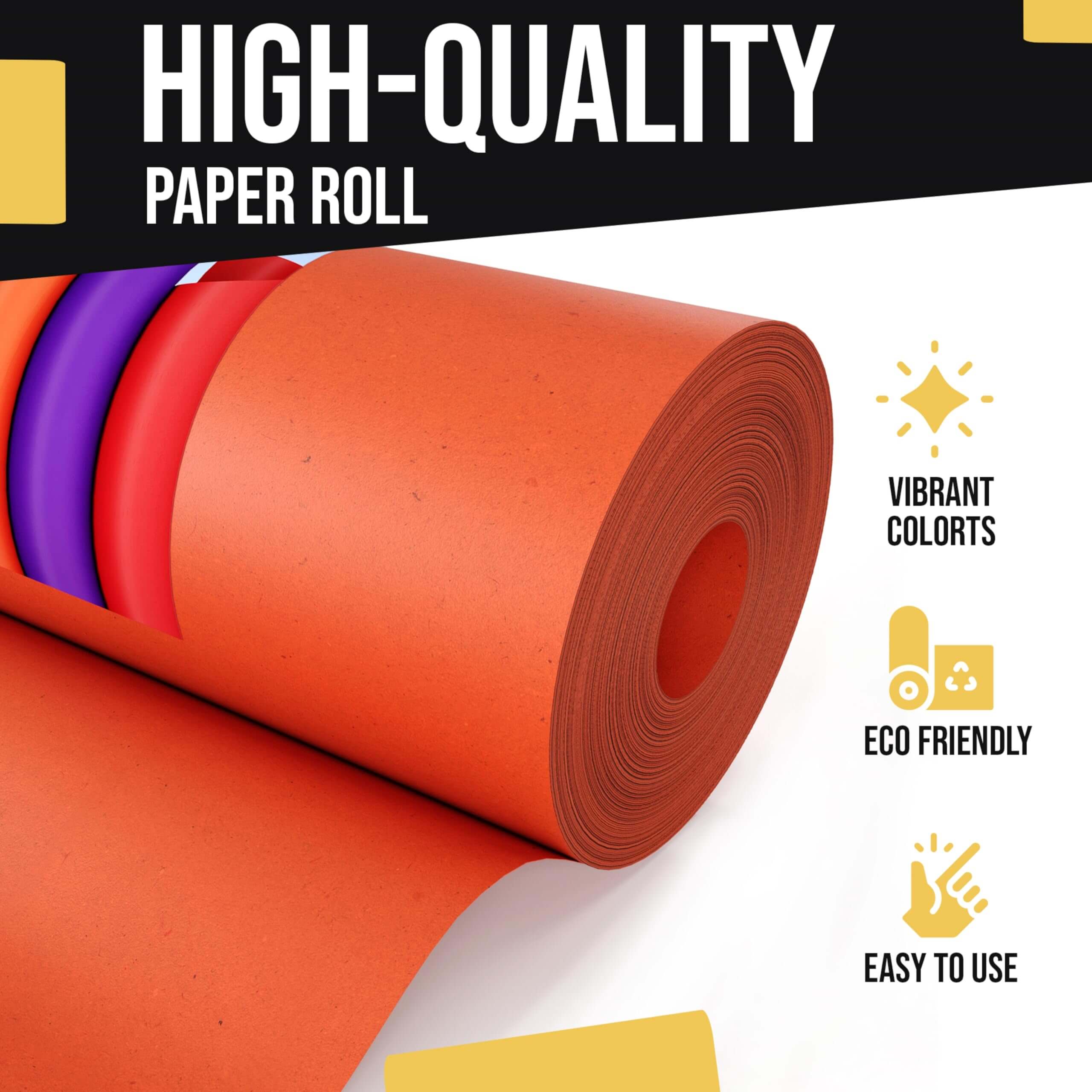 36 x 110' Kraft Paper Roll | Orange