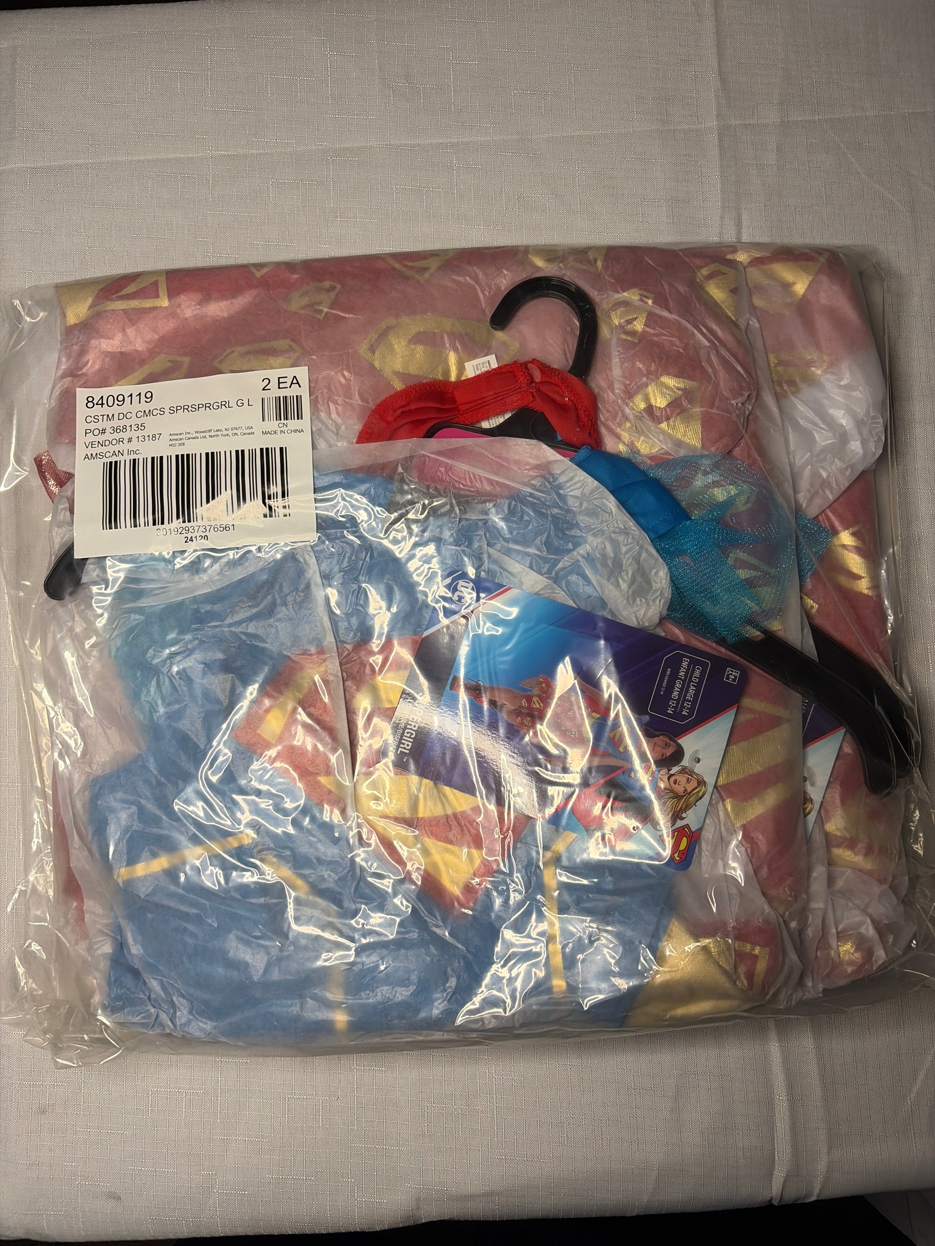 Supergirl Toddler Costume Dress & Cape - Child L (12-14)
