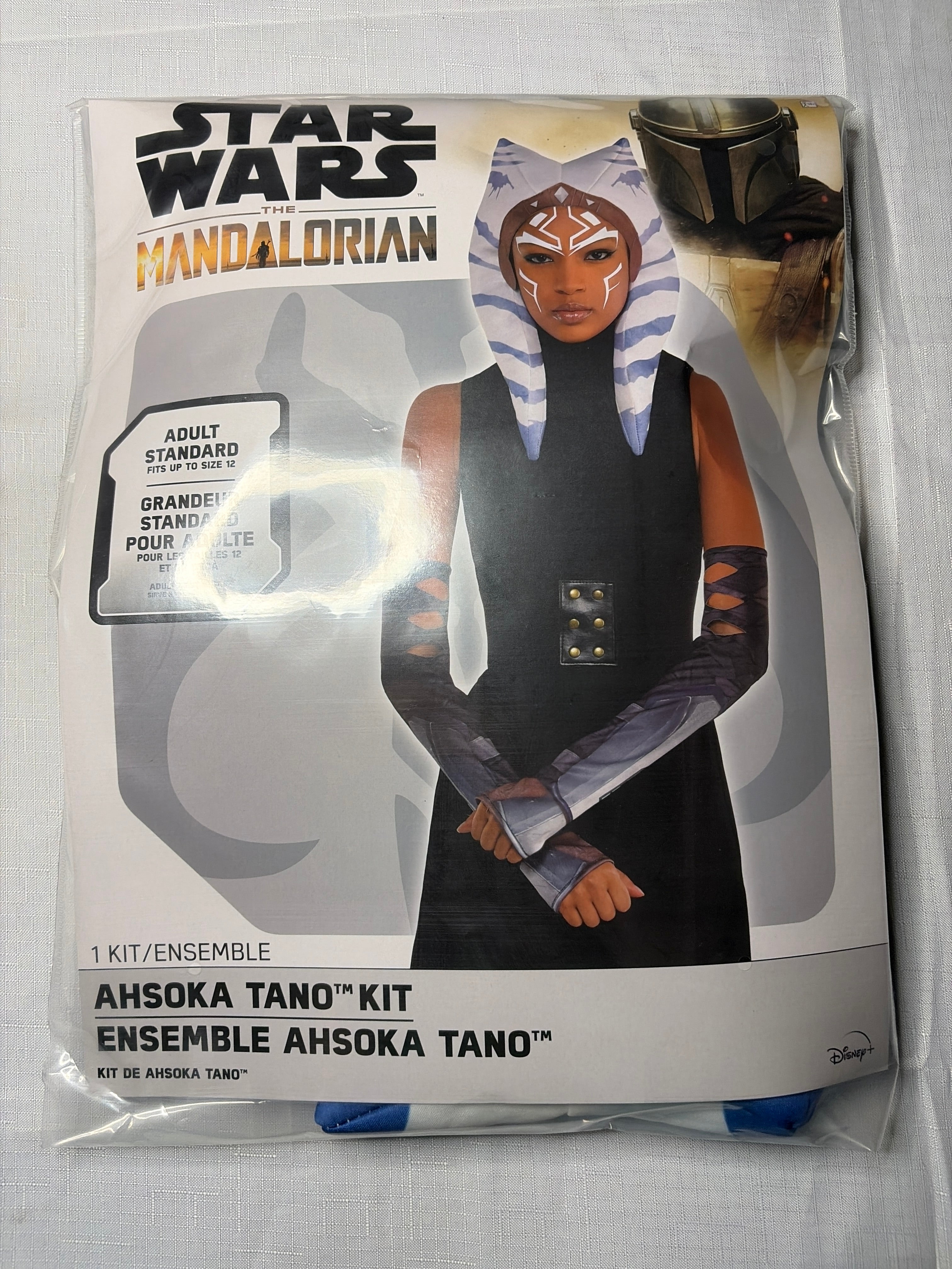 Adult Star Wars Ahsoka Costume Accessory Kit with Headpiece & Arm Sleeves - Adult One Size