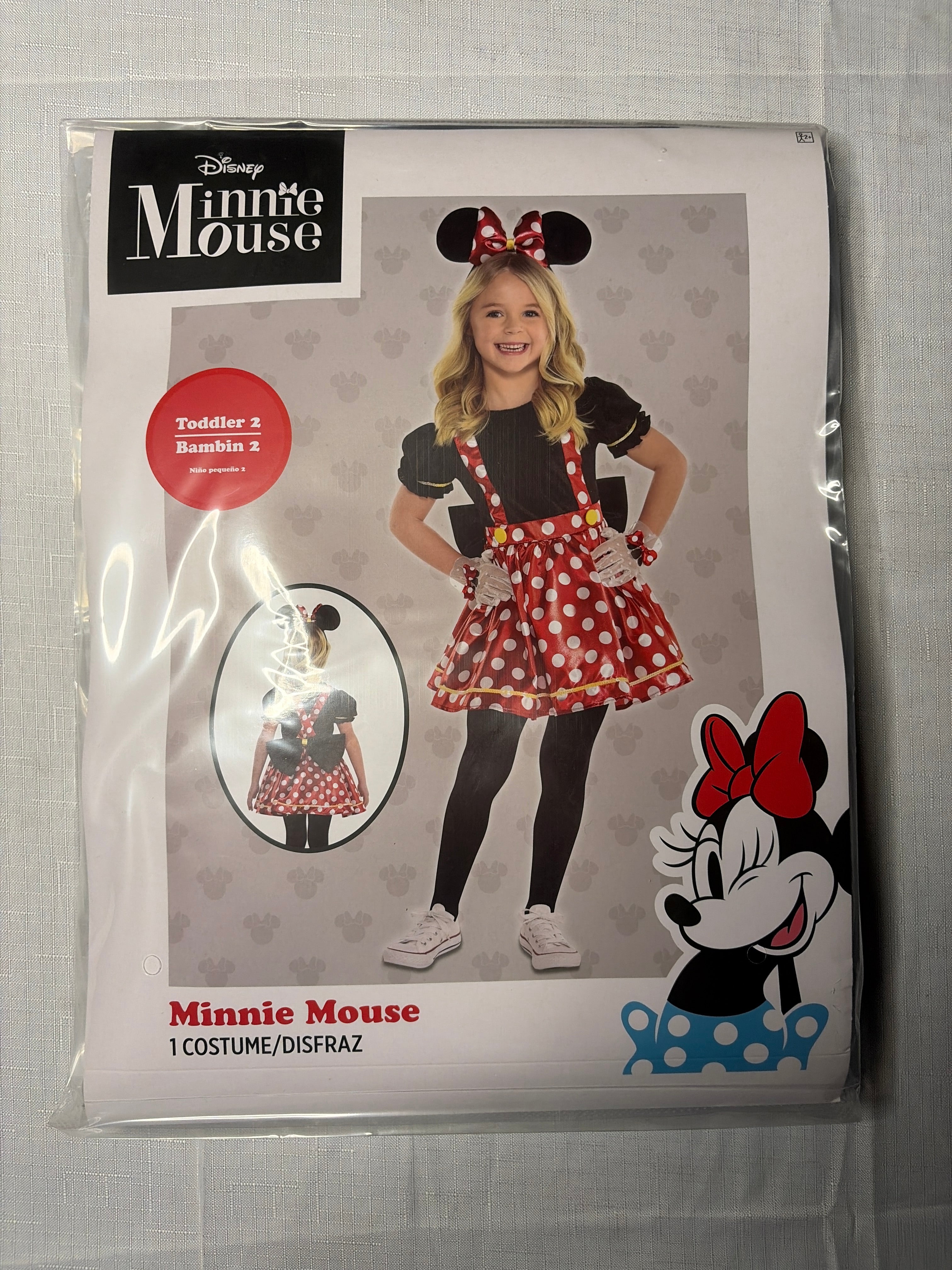 Disney Minnie Mouse Red Polka Dot Costume for Girls - Toddler (2-3)