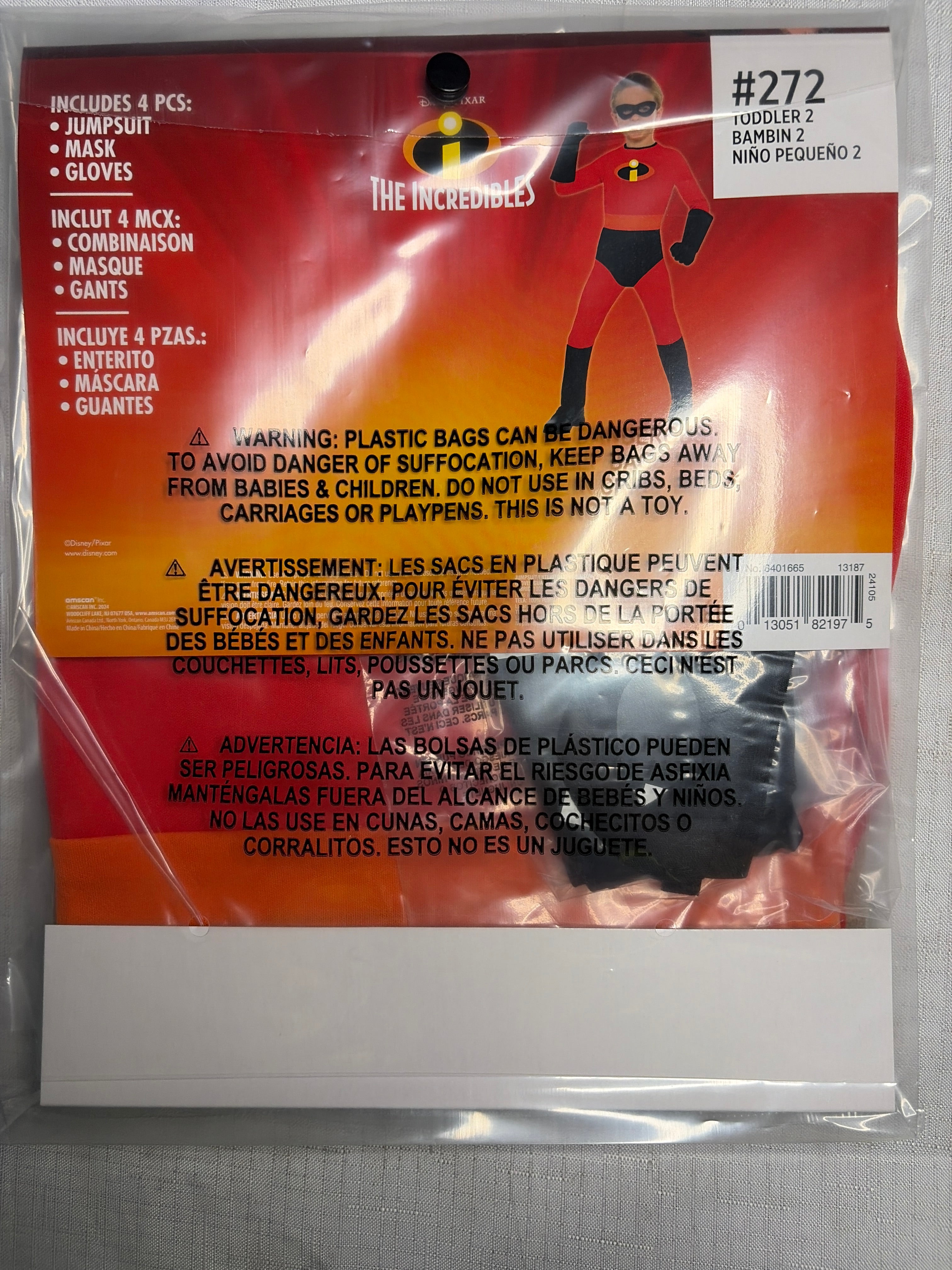 Disney Pixar The Incredibles Dash Costume for Kids - Halloween Superhero Outfit - Toddler (2-3)