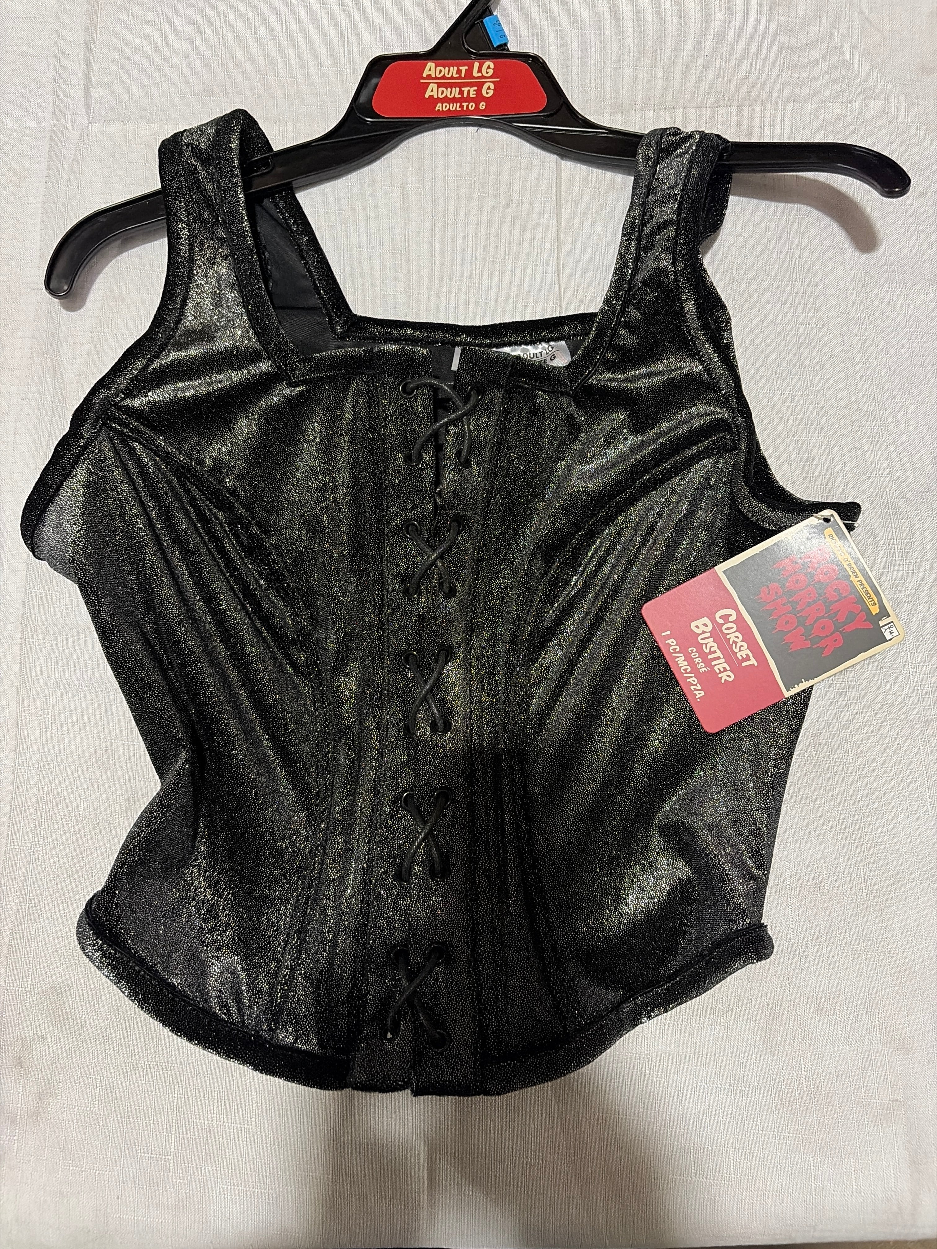 Rocky Horror Inspired Corset - Adult Halloween Costume Accessory - Adult L
