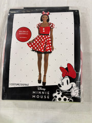 Women's Disney Minnie Mouse Halloween Costume with Headband - Adult S (2-4)