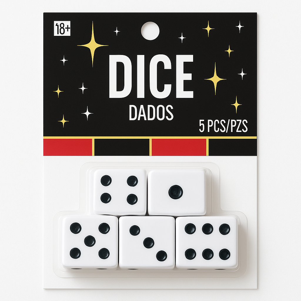 Casino Night Dice Set - 5 Pack