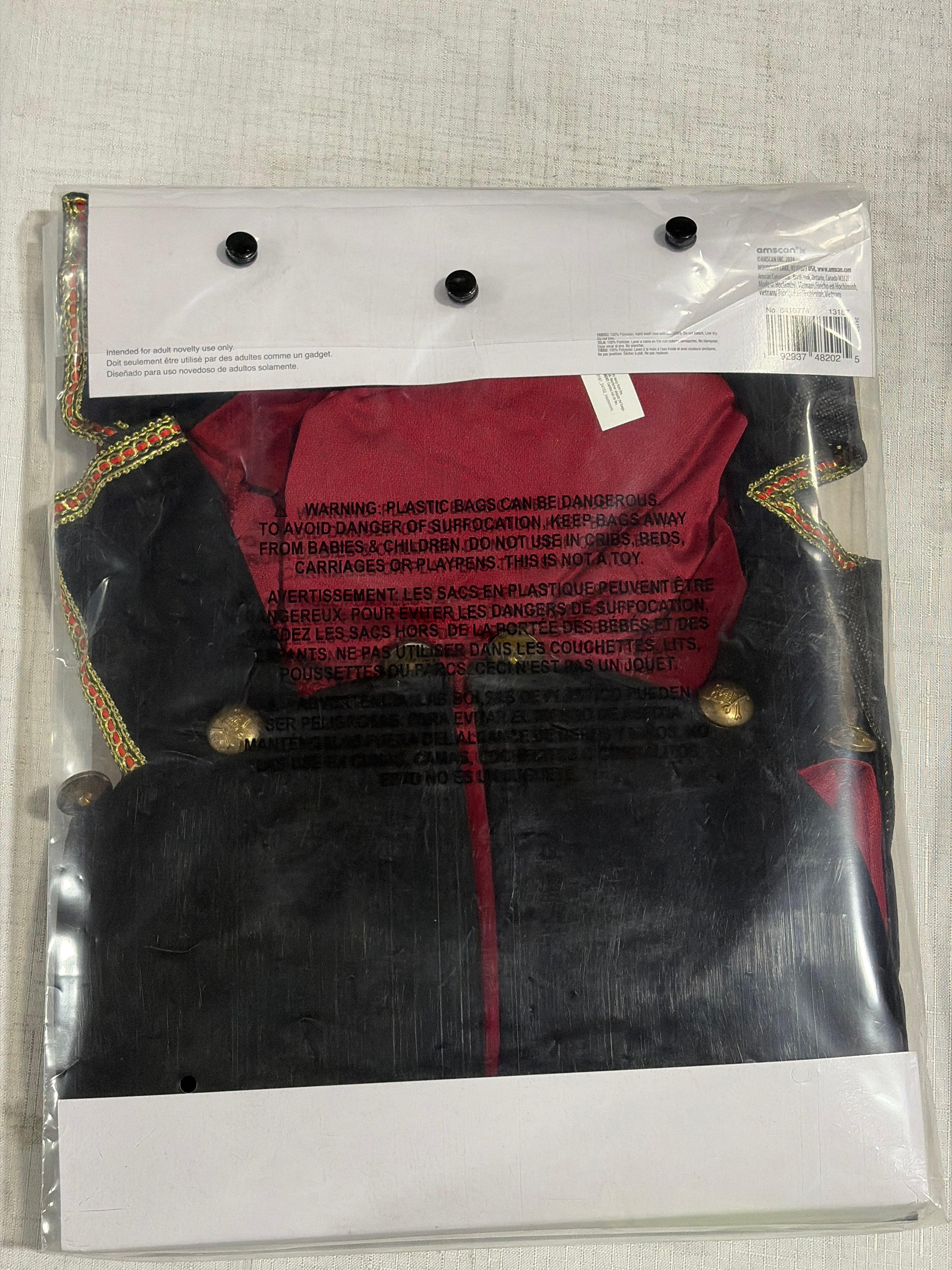 Men's Pirate Captain Costume Jacket