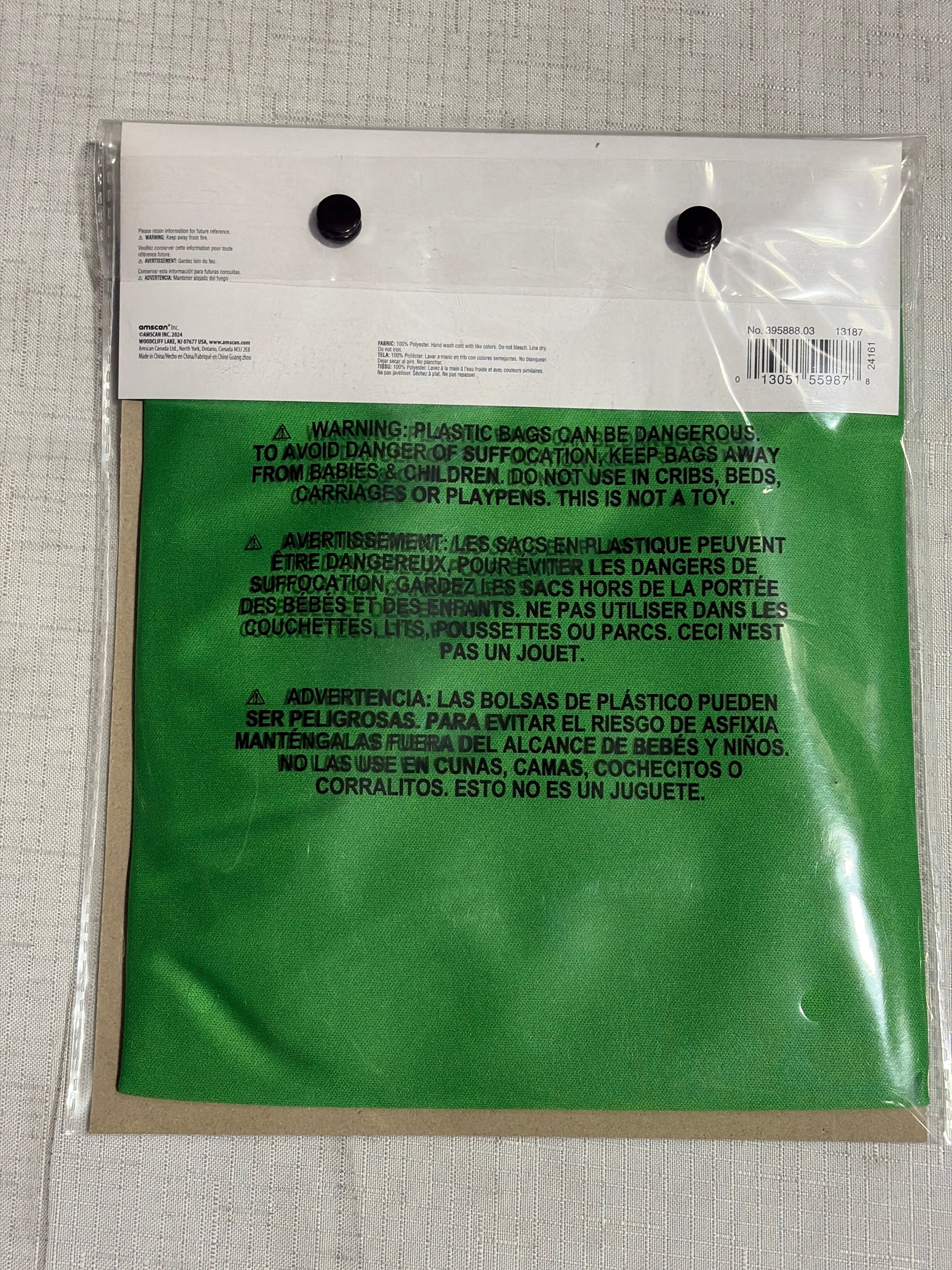 Festive Green Superhero Cape Costume Accessory