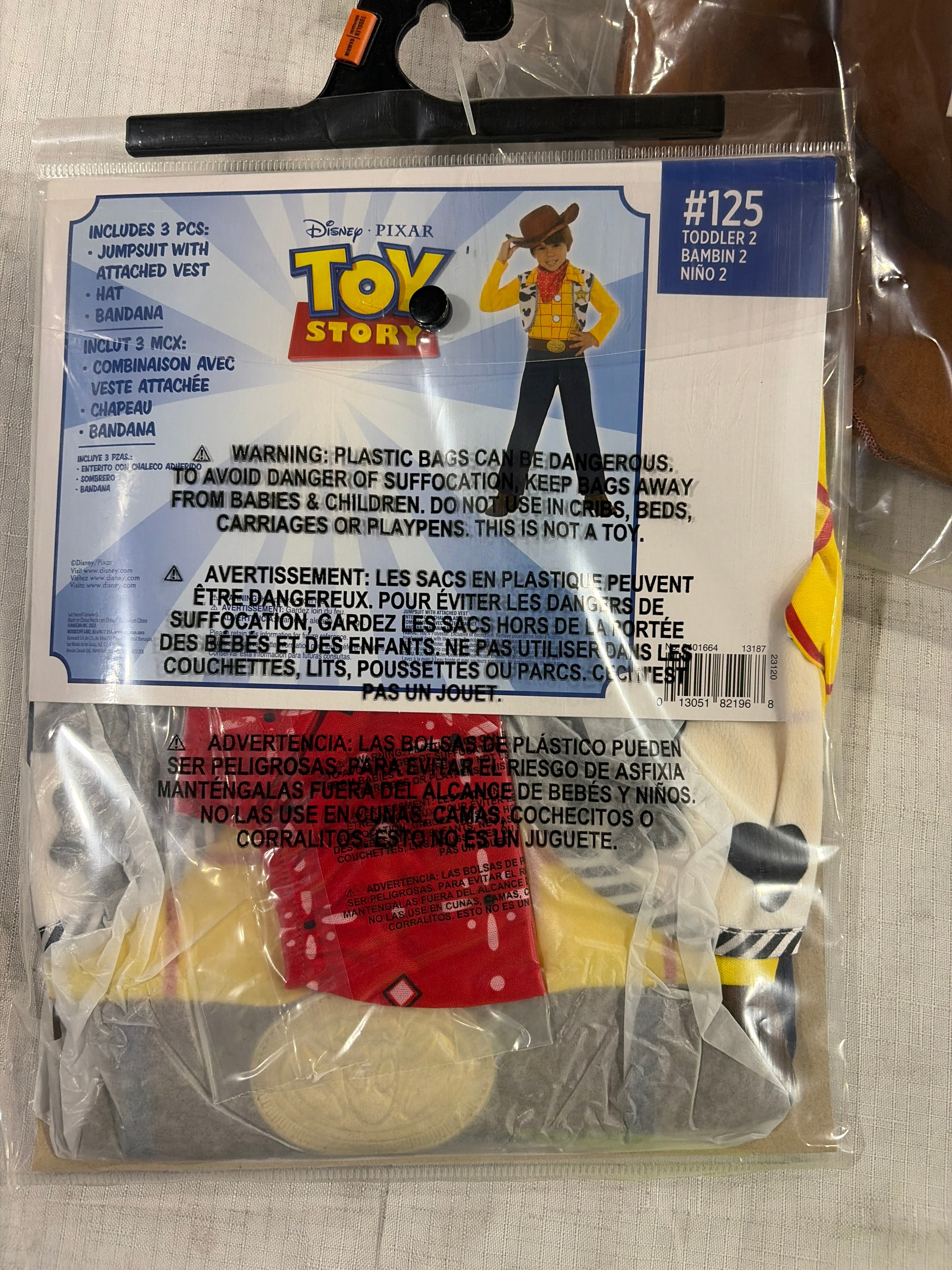 Toy Story Woody Kids' Halloween Costume with Hat & Vest