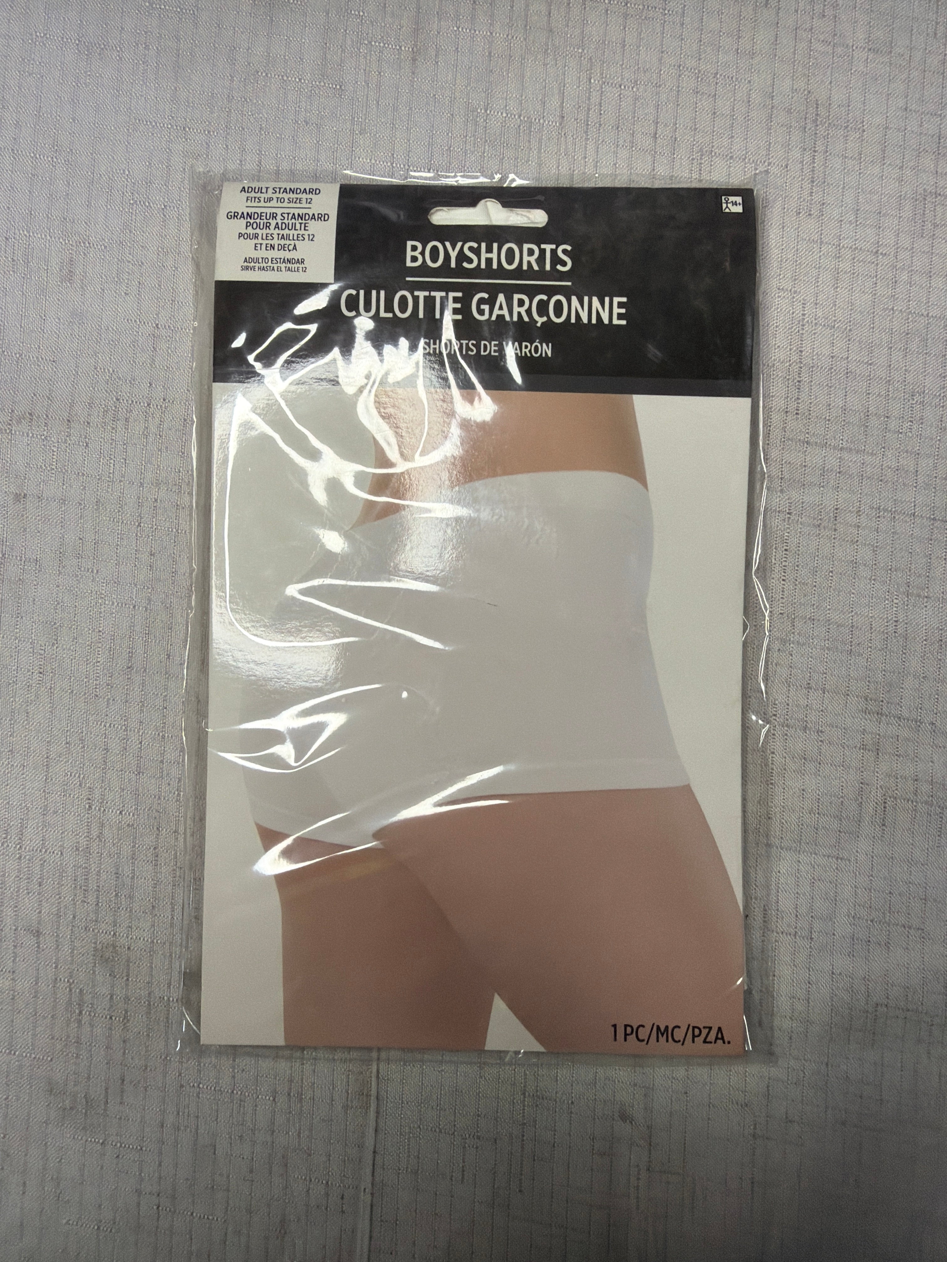 Halloween Costume Boyshorts - White Waist