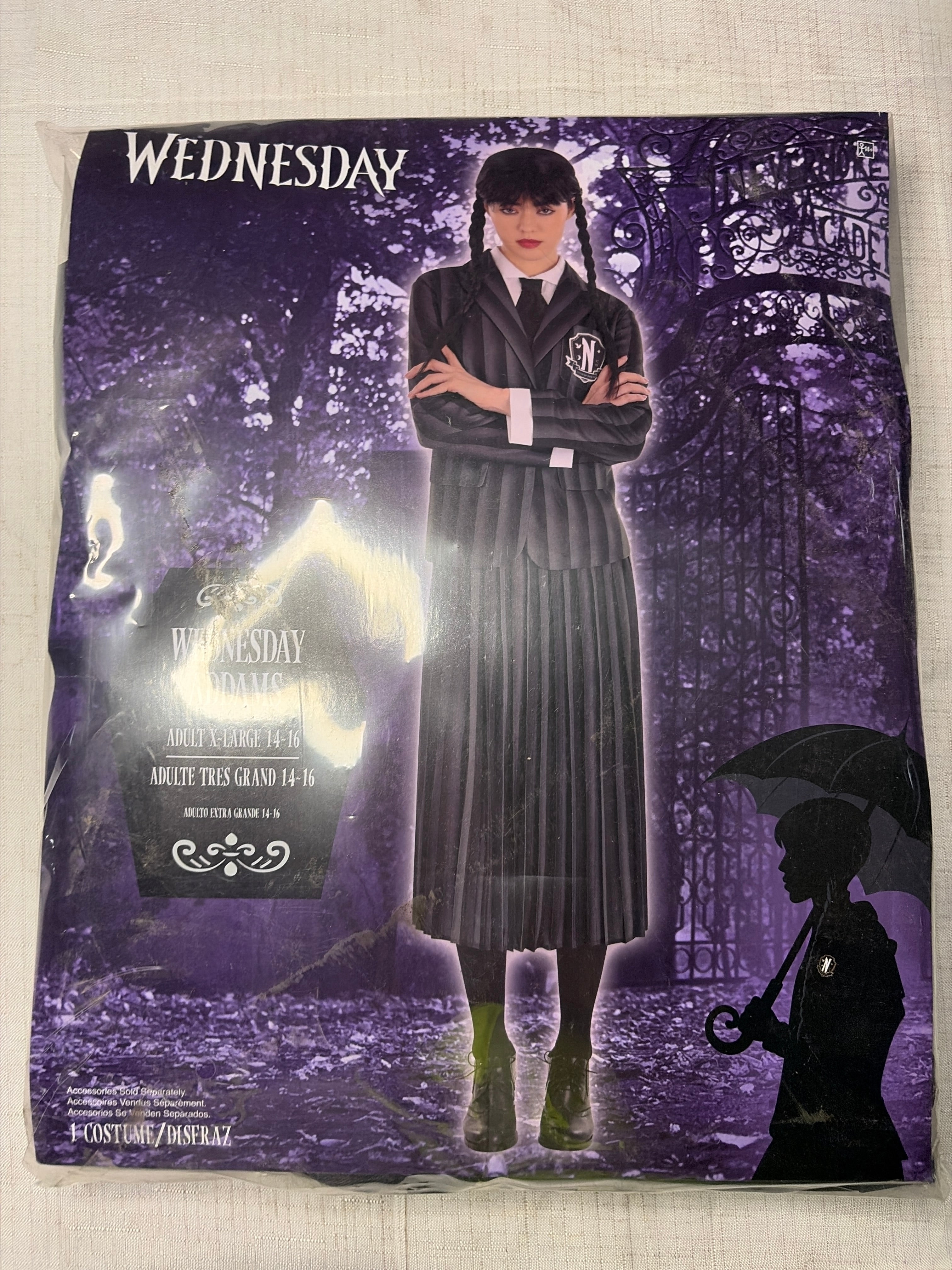 Women's Nevermore School Uniform Costume - Wednesday Edition - Adult XL (14-16)