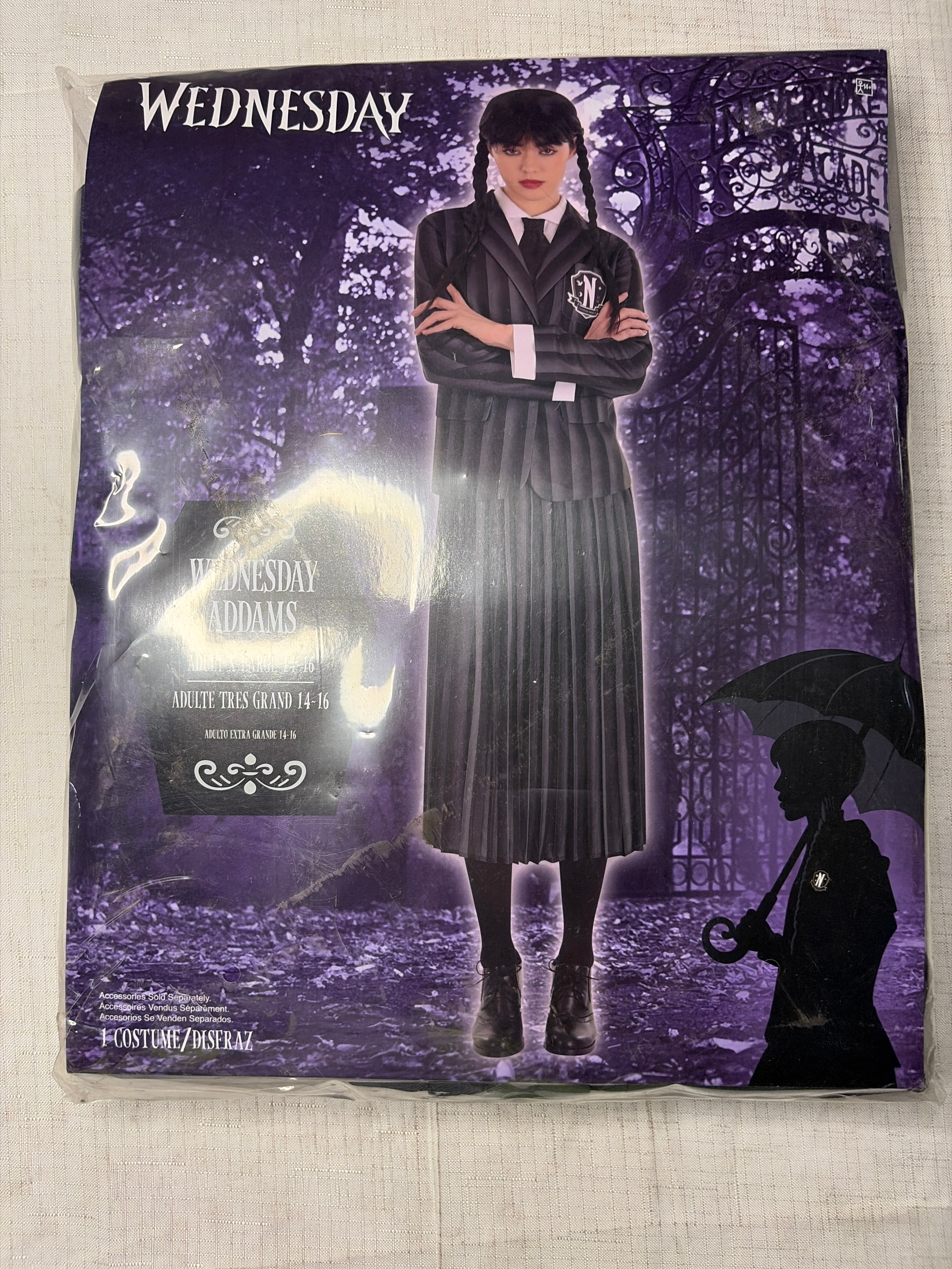 Women's Nevermore School Uniform Costume - Wednesday Edition - Adult XL (14-16)