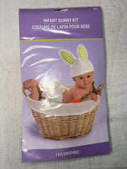 Infant Bunny Costume Accessory Kit with Hat & Tail for Easter
