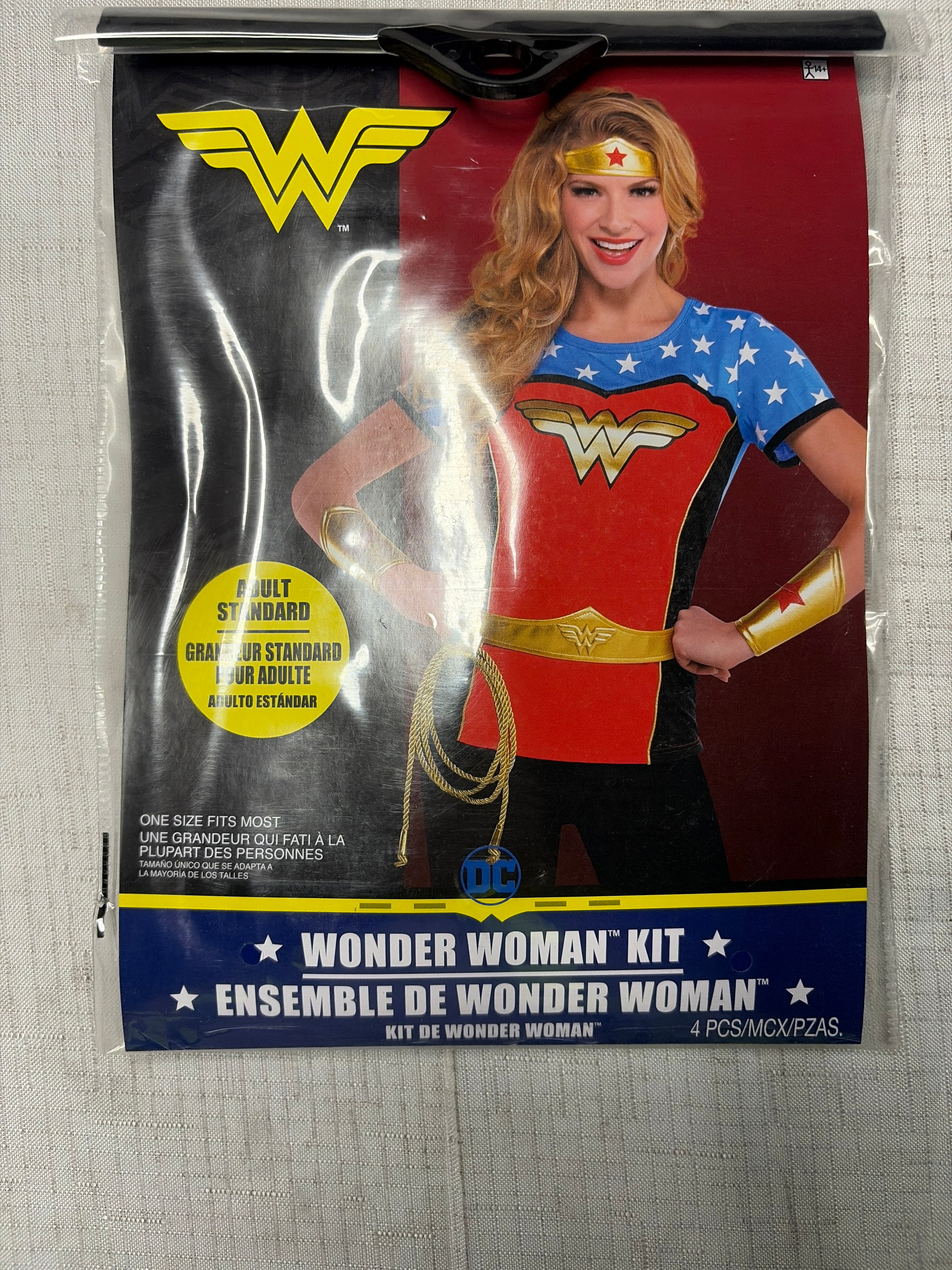 Wonder Woman Costume Accessory Kit - 4 Piece Set