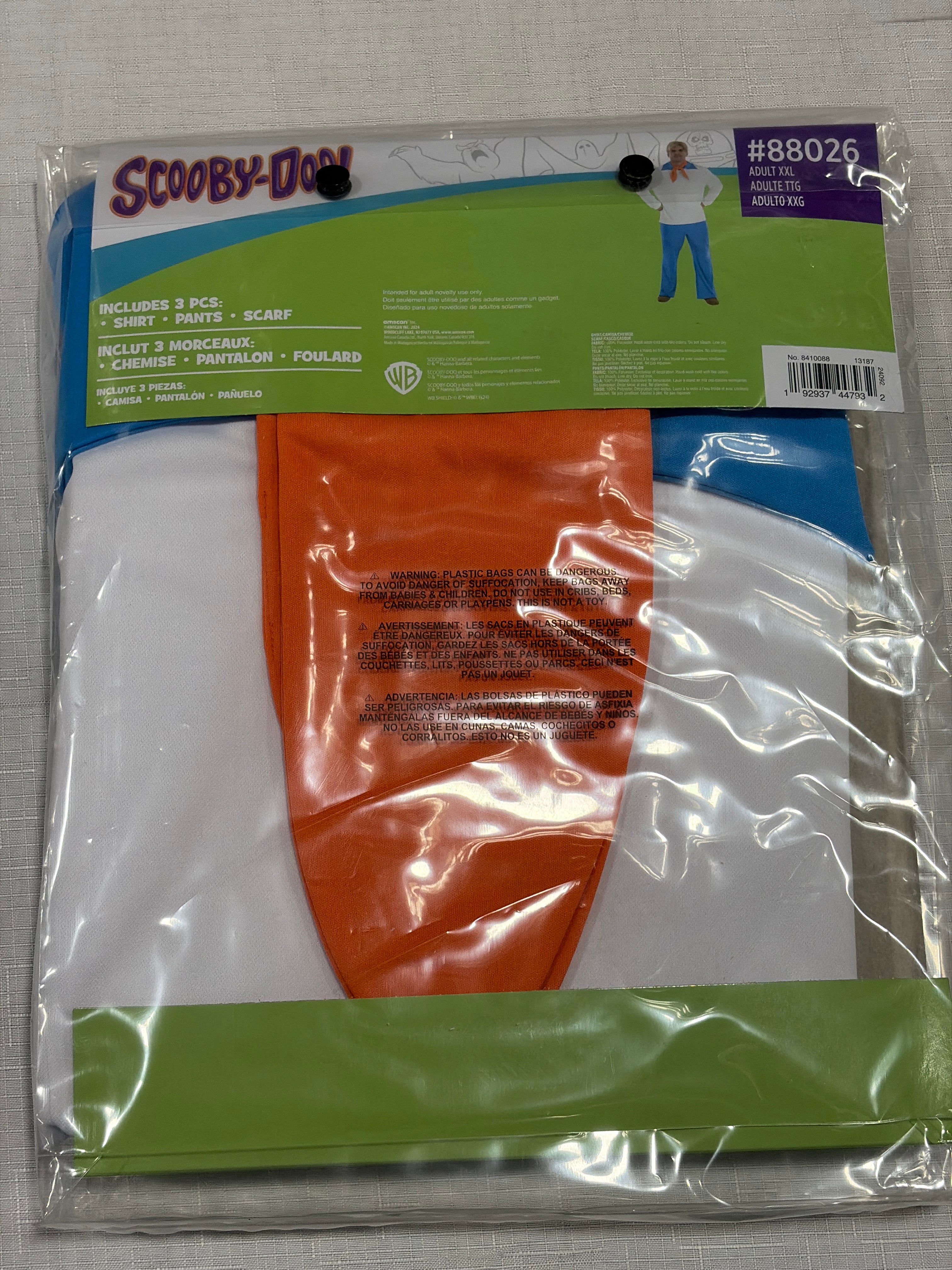 Scooby-Doo Fred Costume - Adult 2XL (48-52)