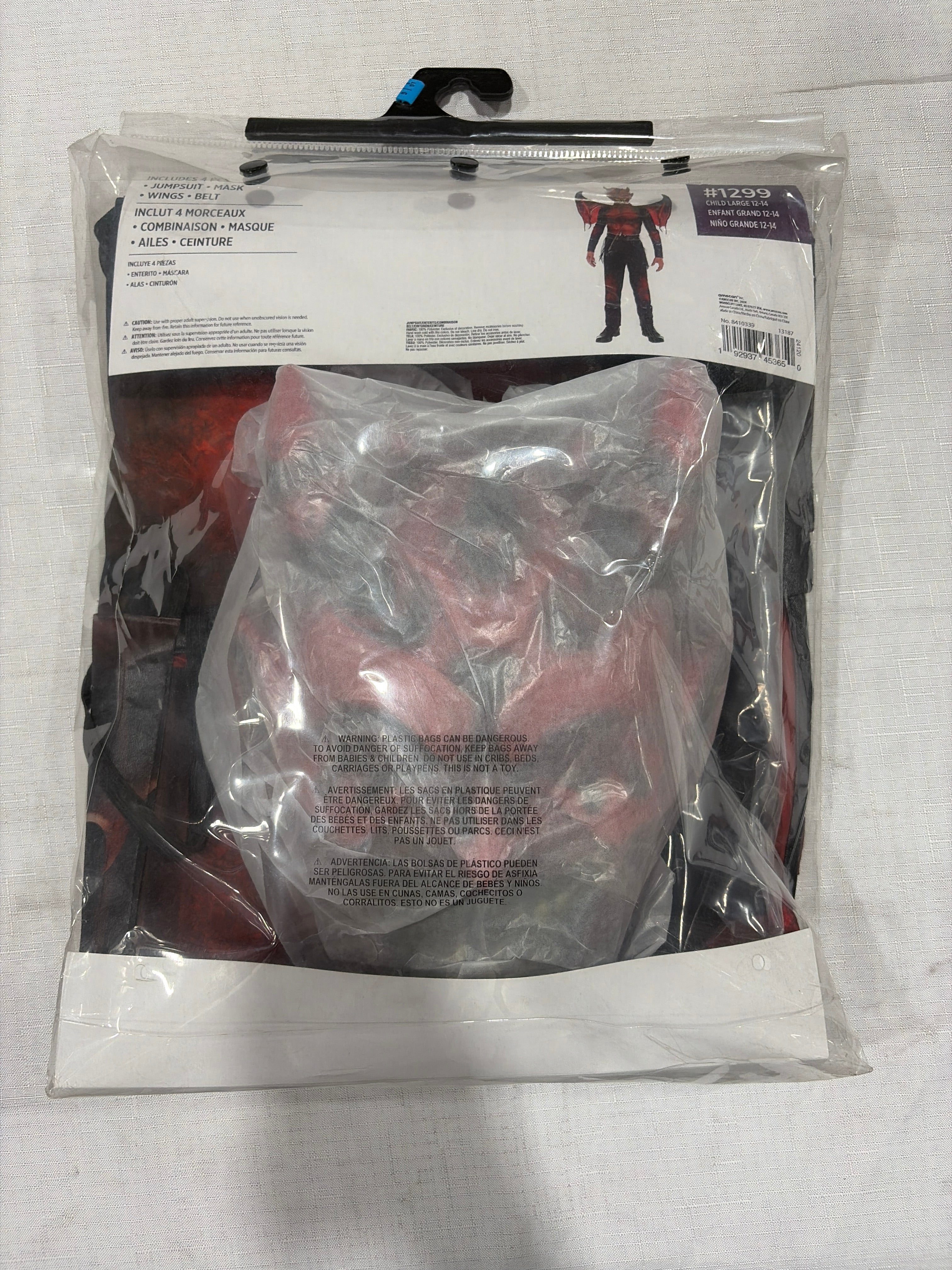 Devil Boy Halloween Costume with Wings