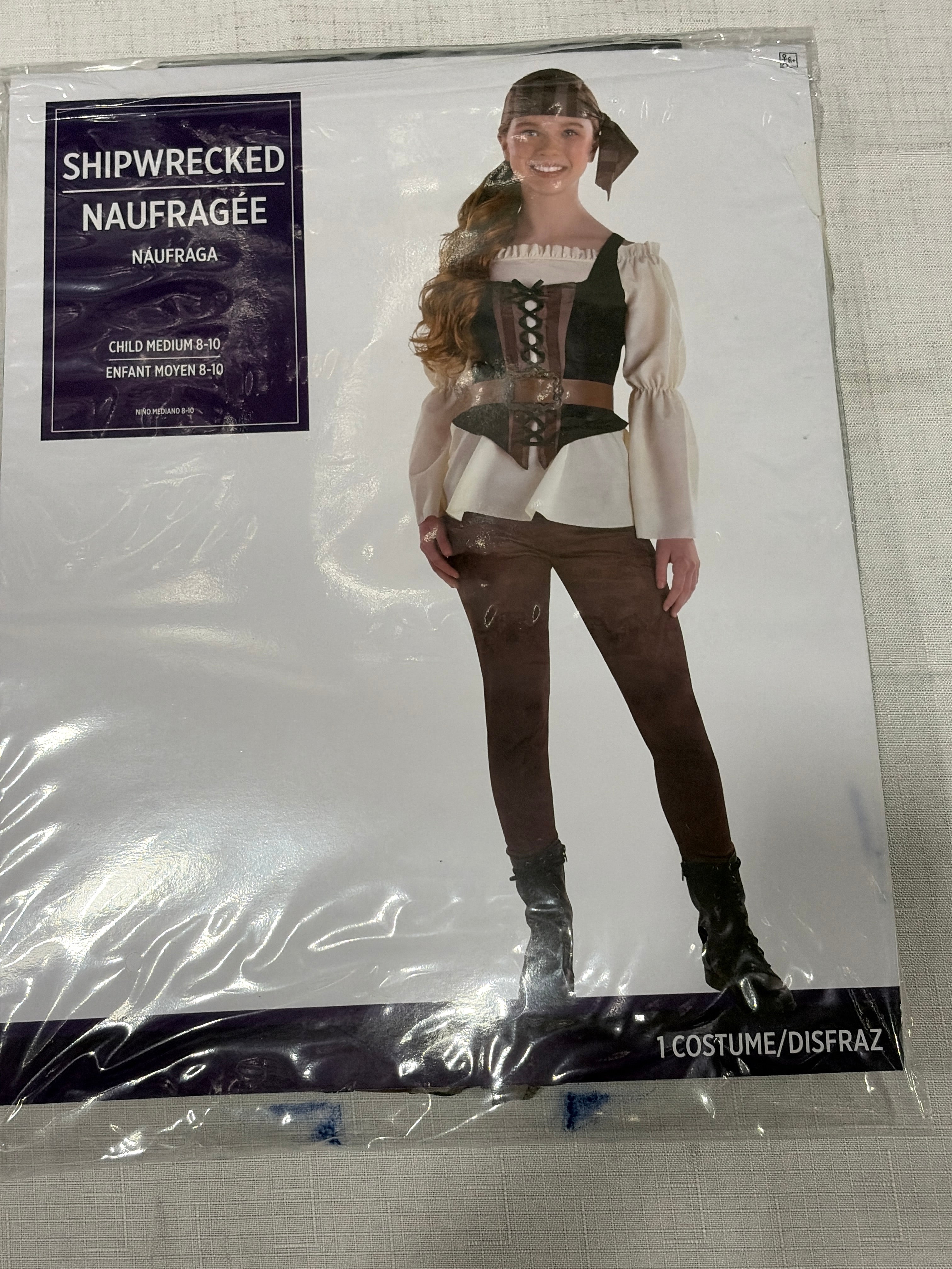 Shipwrecked Pirate Girl Costume