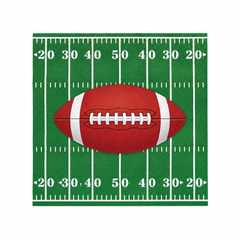 Game Day Football Beverage Napkins - 5 In. X 5 In.