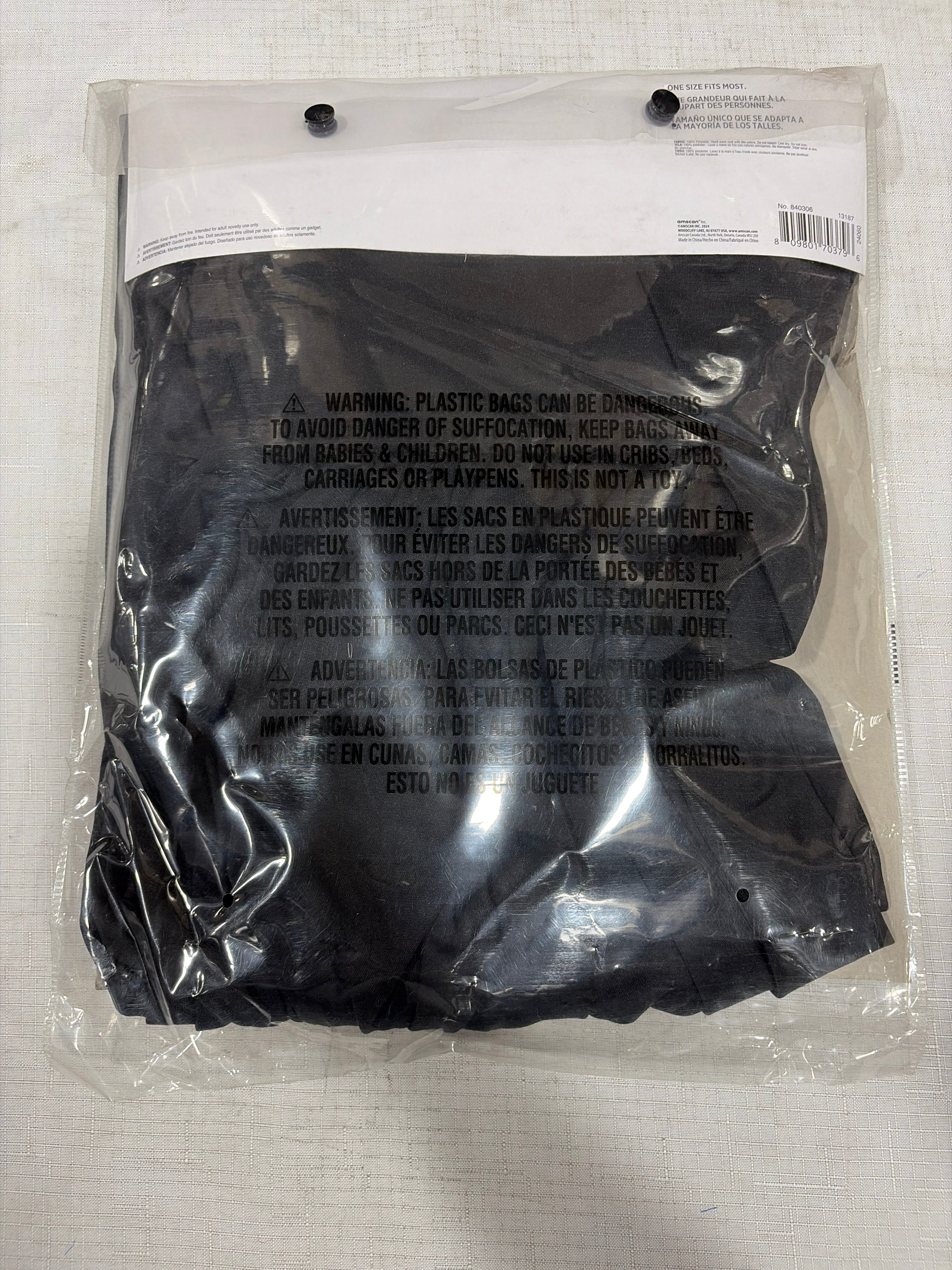 Adult Full Length Black Vampire Cape with High Collar