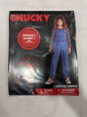 Child's Play Chucky Costume for Kids - Halloween Horror Outfit - Toddler (3-4)