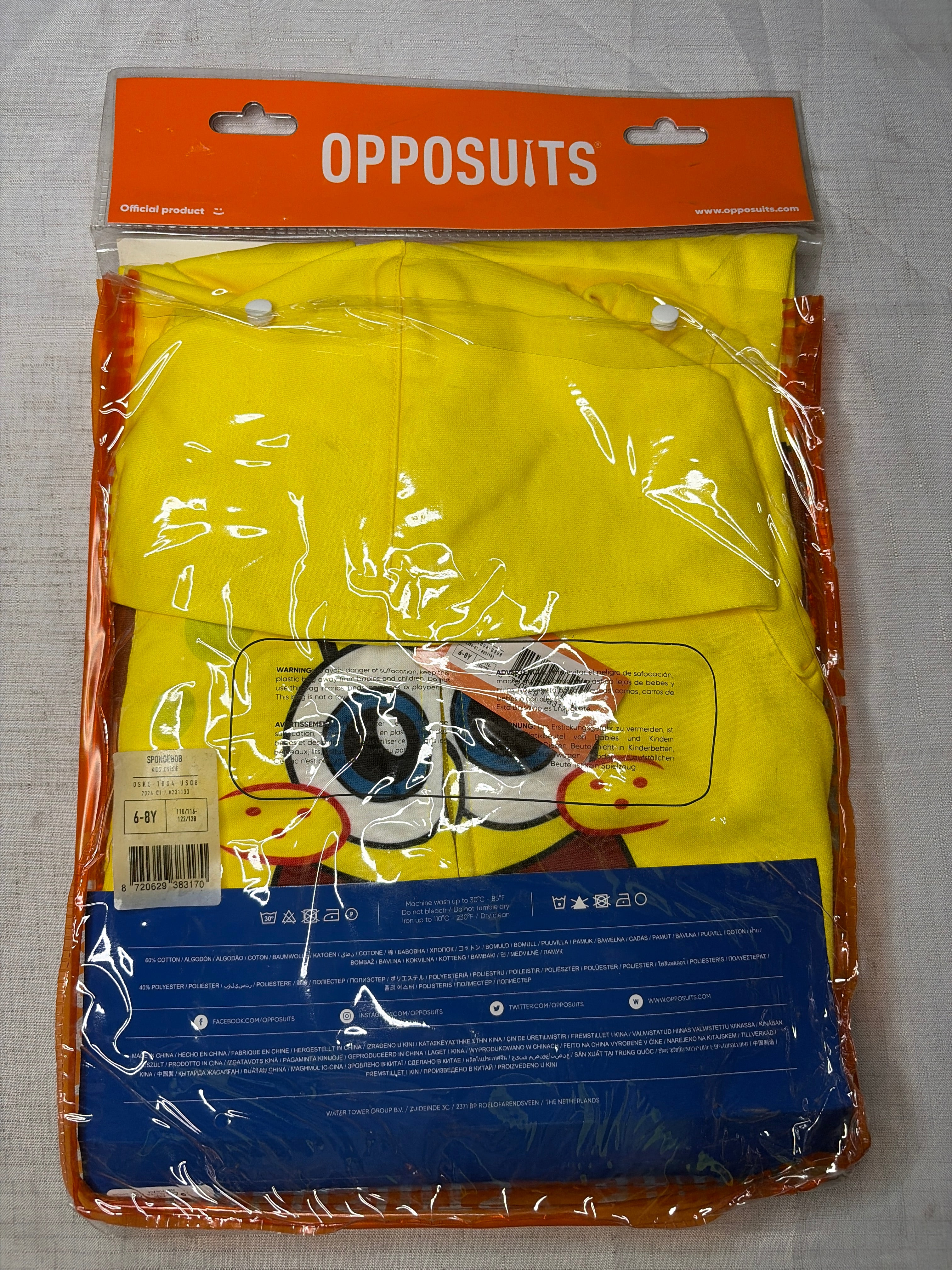 Nickelodeon SpongeBob SquarePants Child Onesie Costume