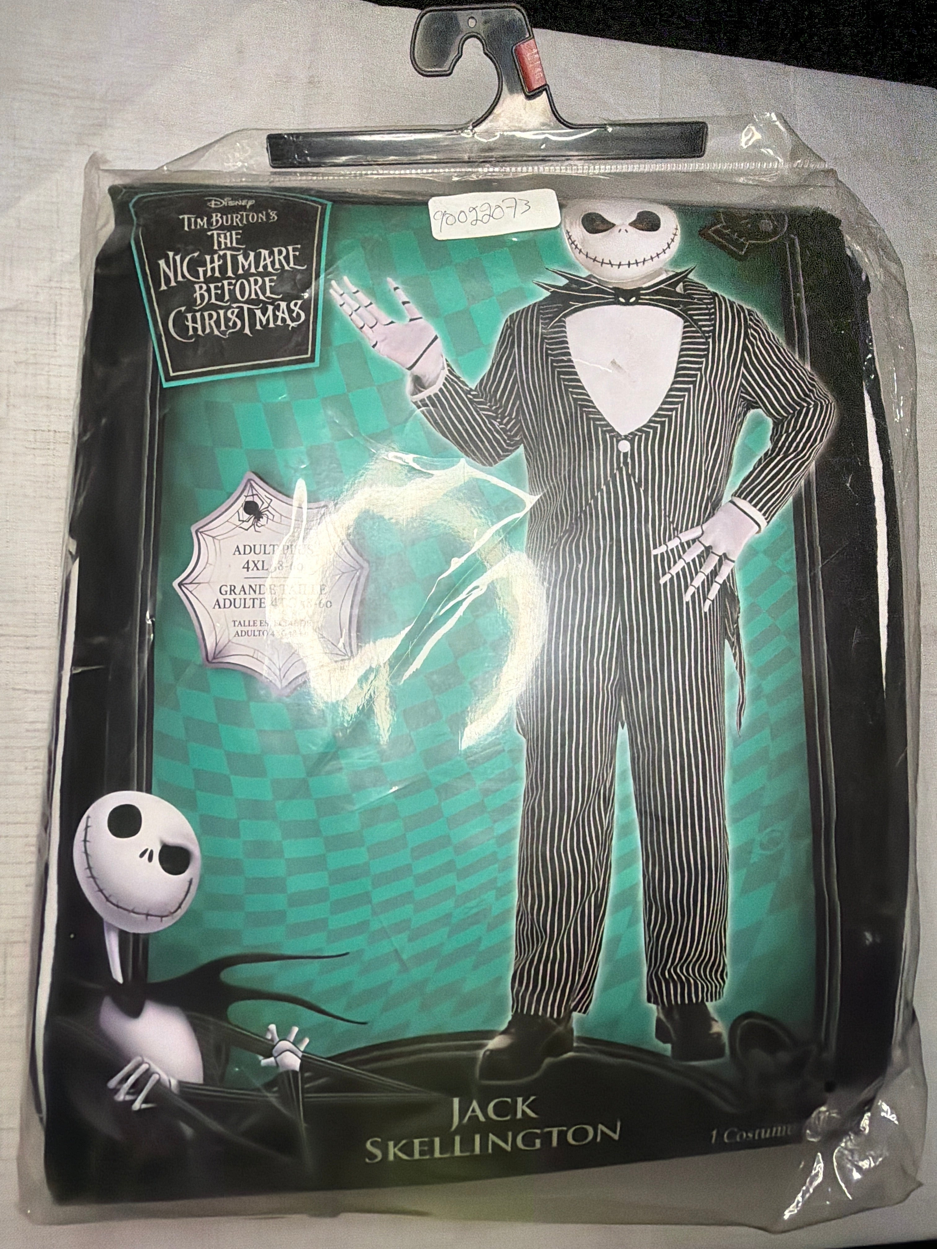 Deluxe Jack Skellington Halloween Costume - Adult 4XL (58-60)