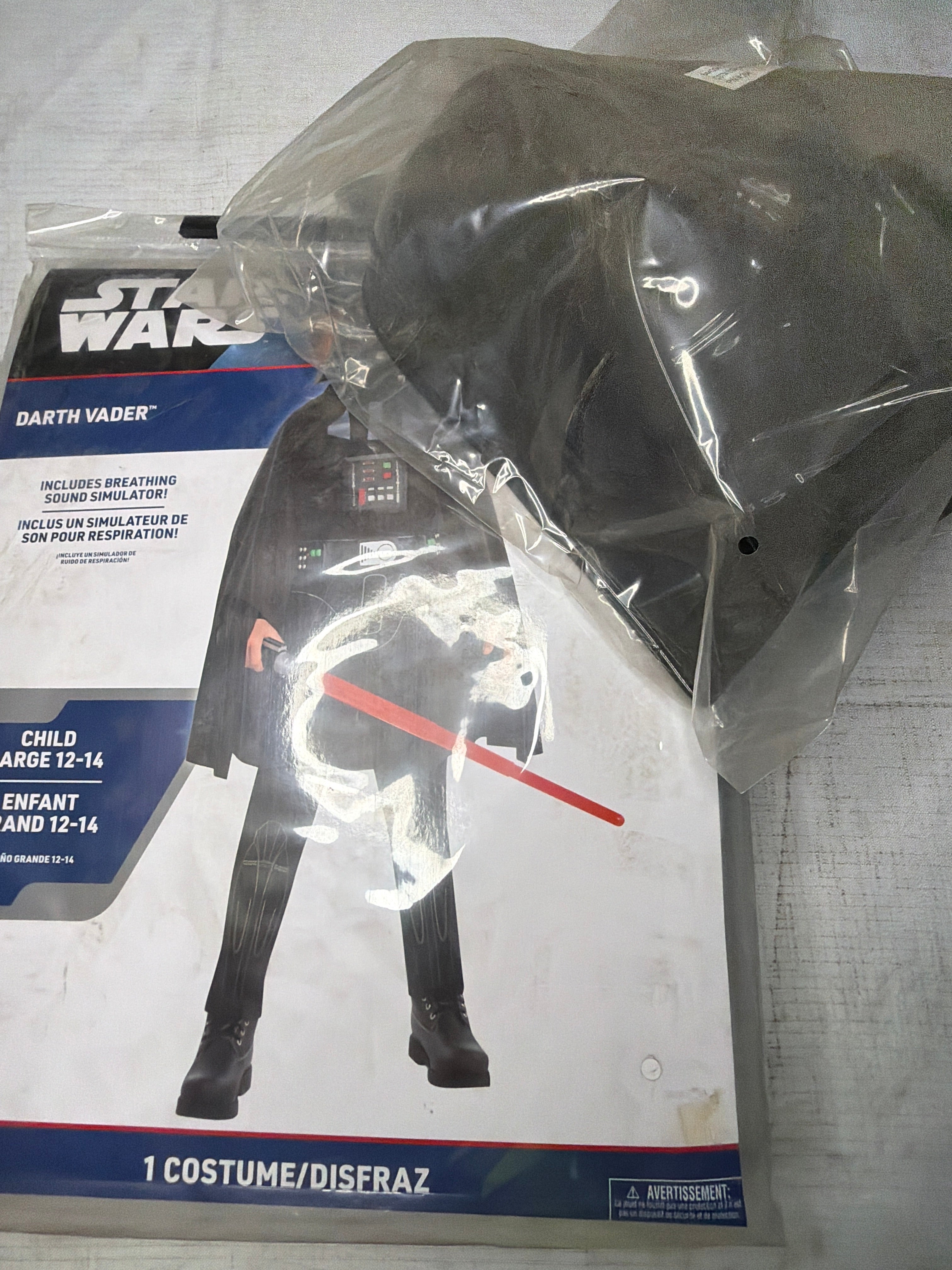 Kids' Star Wars Darth Vader Costume with Mask & Breathing Simulator
