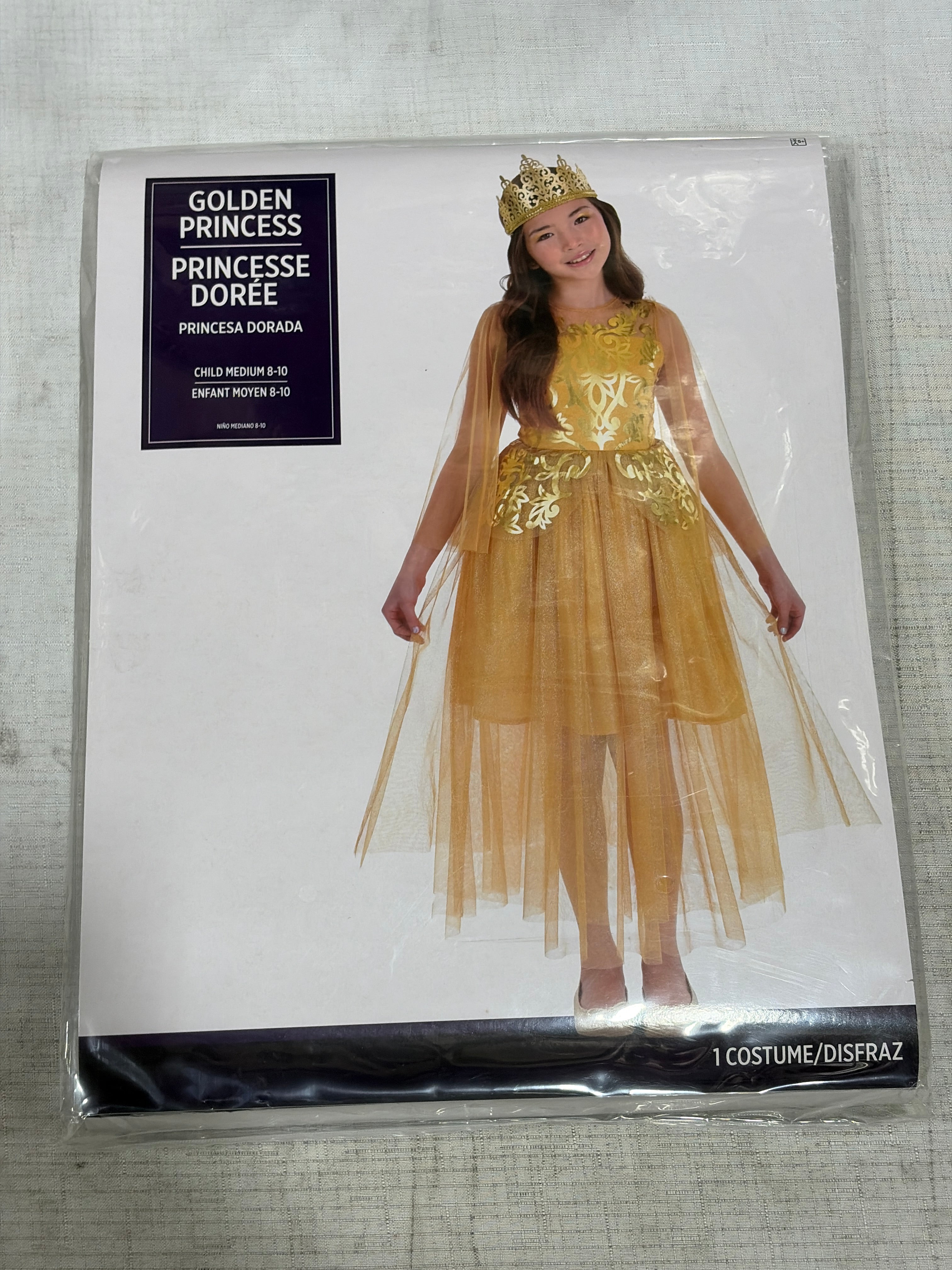 Enchanted Golden Princess Costume for Girls